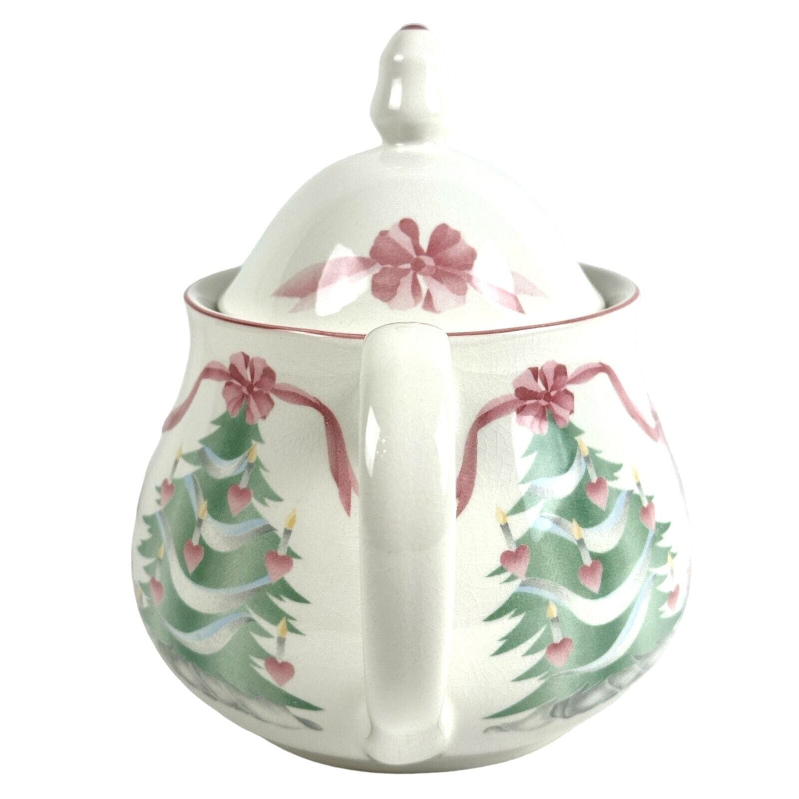 Sango Home for Christmas 1989 Korea Gold Mark #3321 Teapot Excellent! - Thumbnail 2