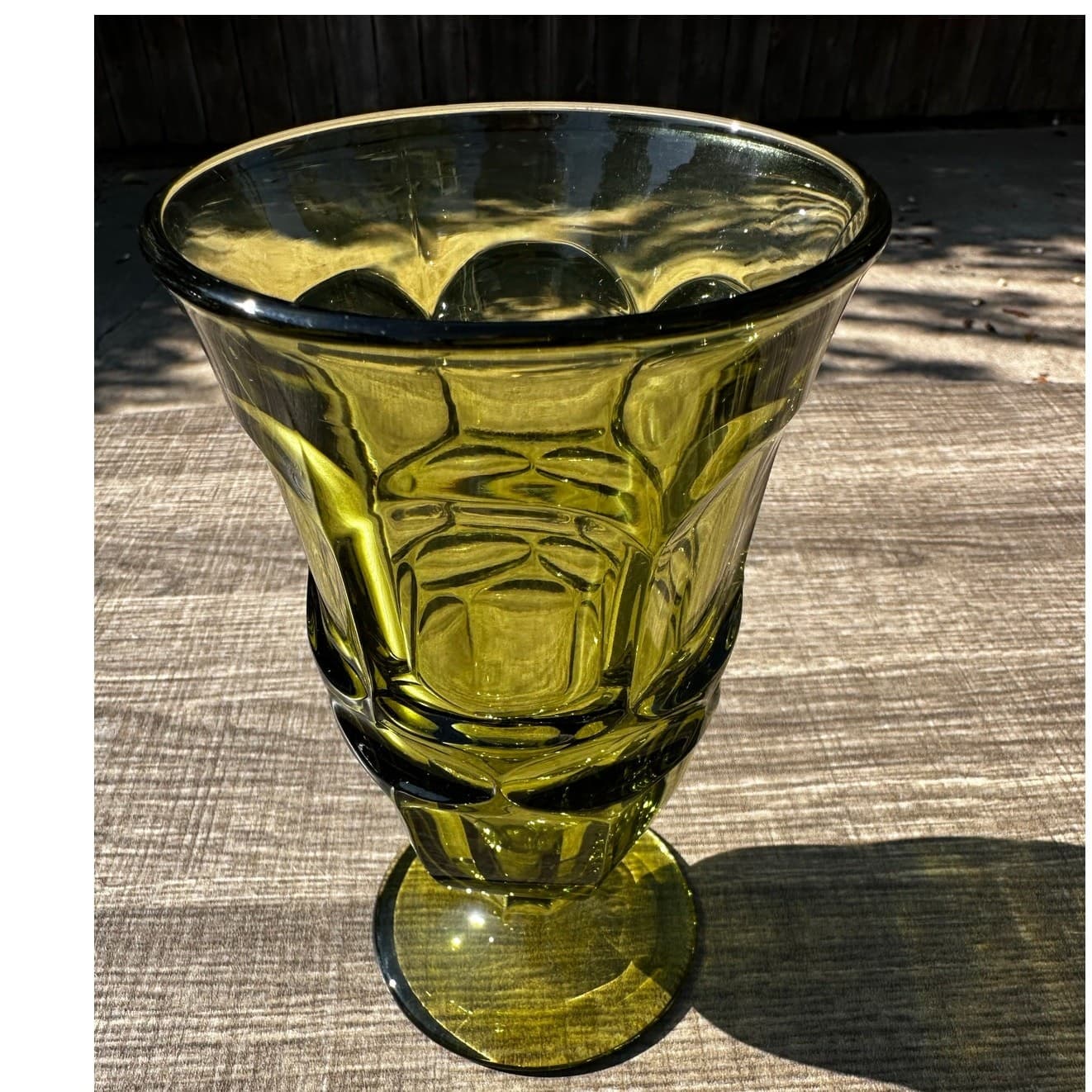 Fostoria Retired 1963-1982 'Argus Green' 6 5/8" Iced Tea Goblets-Set of 6 - Thumbnail 6