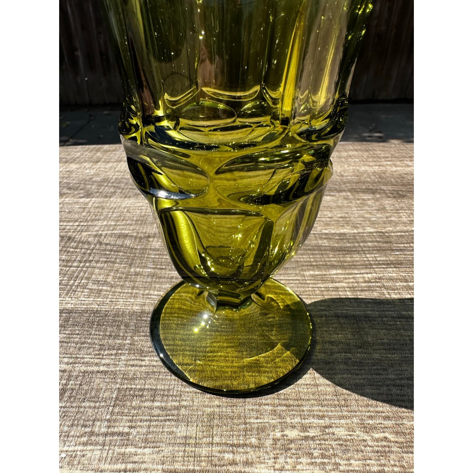 Fostoria Retired 1963-1982 'Argus Green' 6 5/8" Iced Tea Goblets-Set of 6 - Thumbnail 7