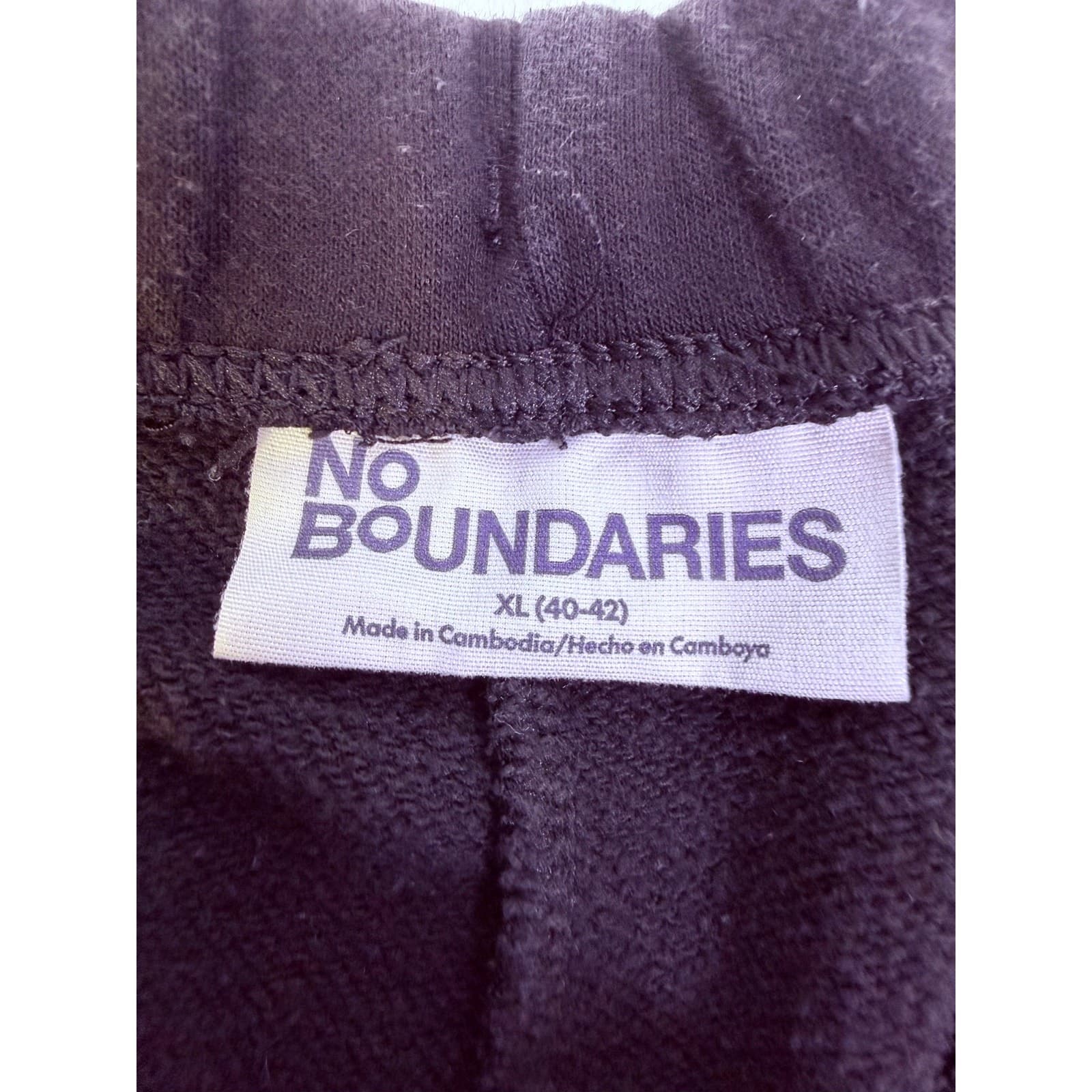 No Boundaries Mens Black XL Drawstring Jogger Pants 2 Pair - Thumbnail 3