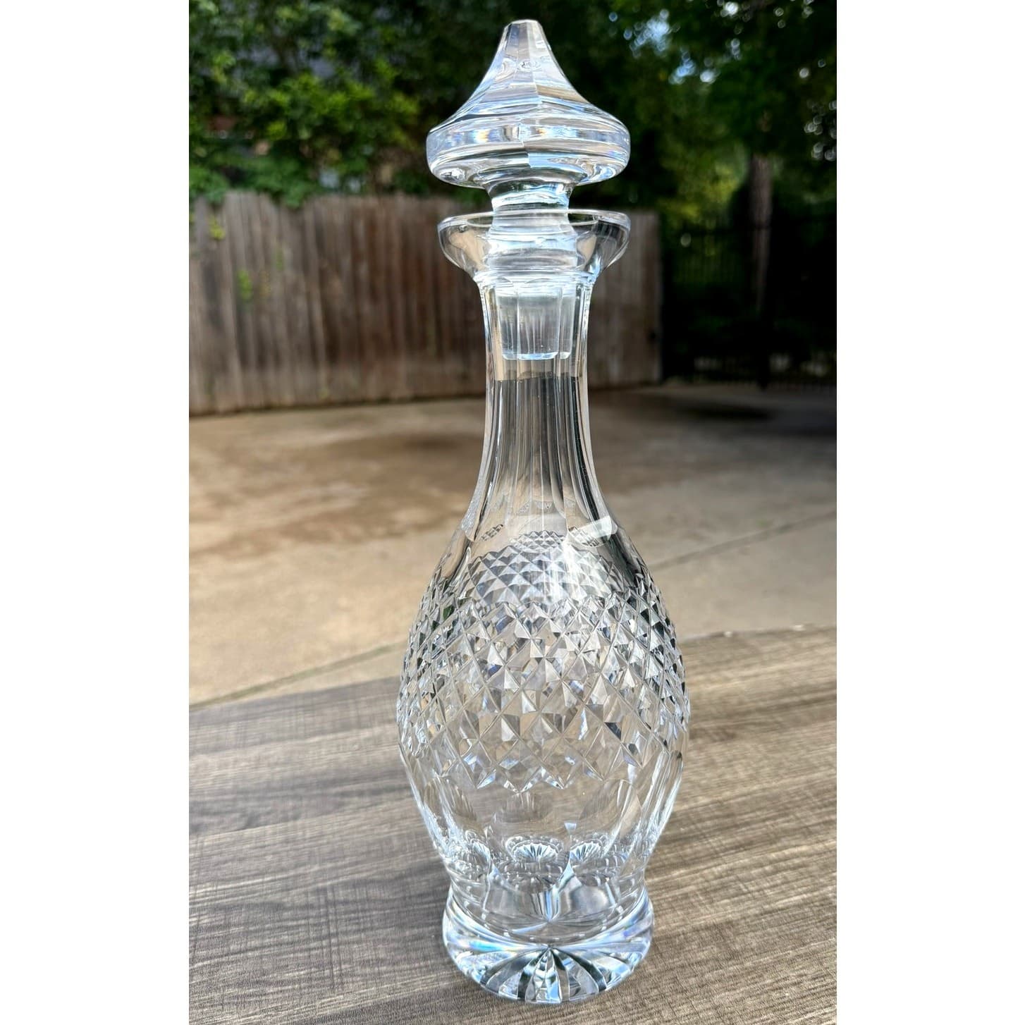 Waterford Crystal Colleen Short Stem Cut Signed Vintage Decanter/Stopper Ireland - Thumbnail 4