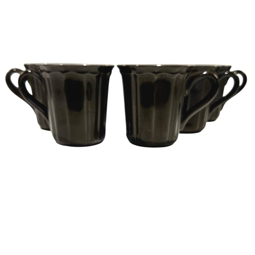 Noble Excellence Toscano Brown Coffee Tea Latte Mugs-Set of 6 - Thumbnail 2