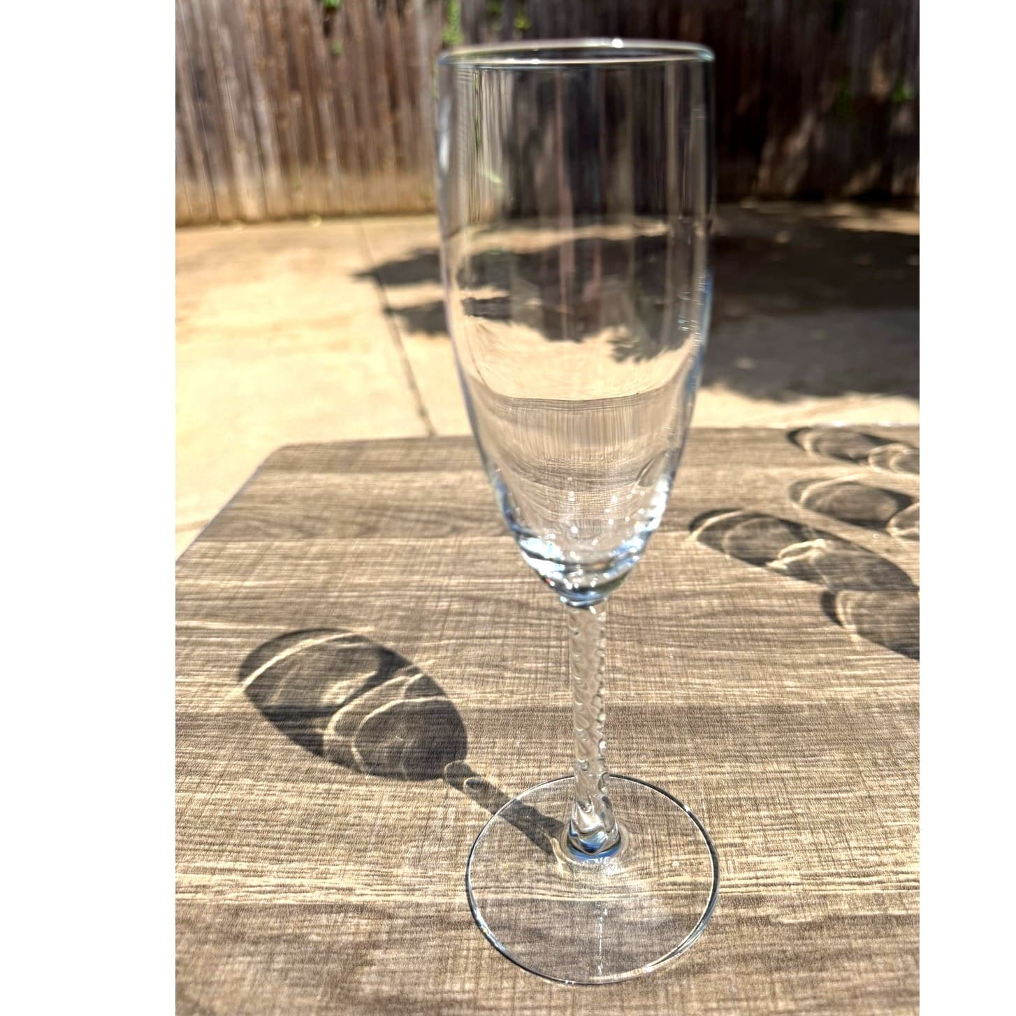 Cristal D'Arques-Durand Angelique 8.25" Twisted Stem Champagne Flutes- Set of 6 - Thumbnail 7