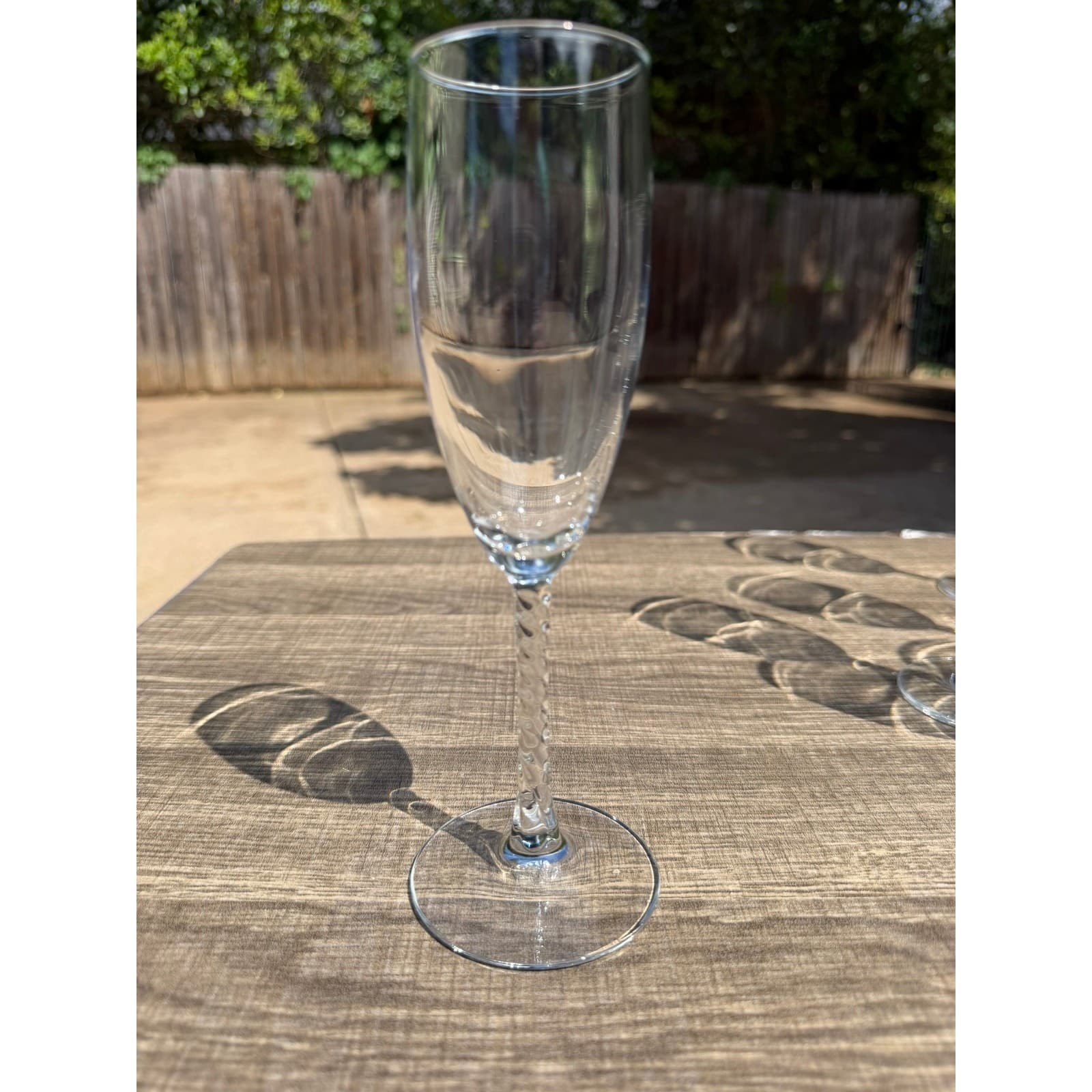 Cristal D'Arques-Durand Angelique 8.25" Twisted Stem Champagne Flutes- Set of 6 - Thumbnail 6