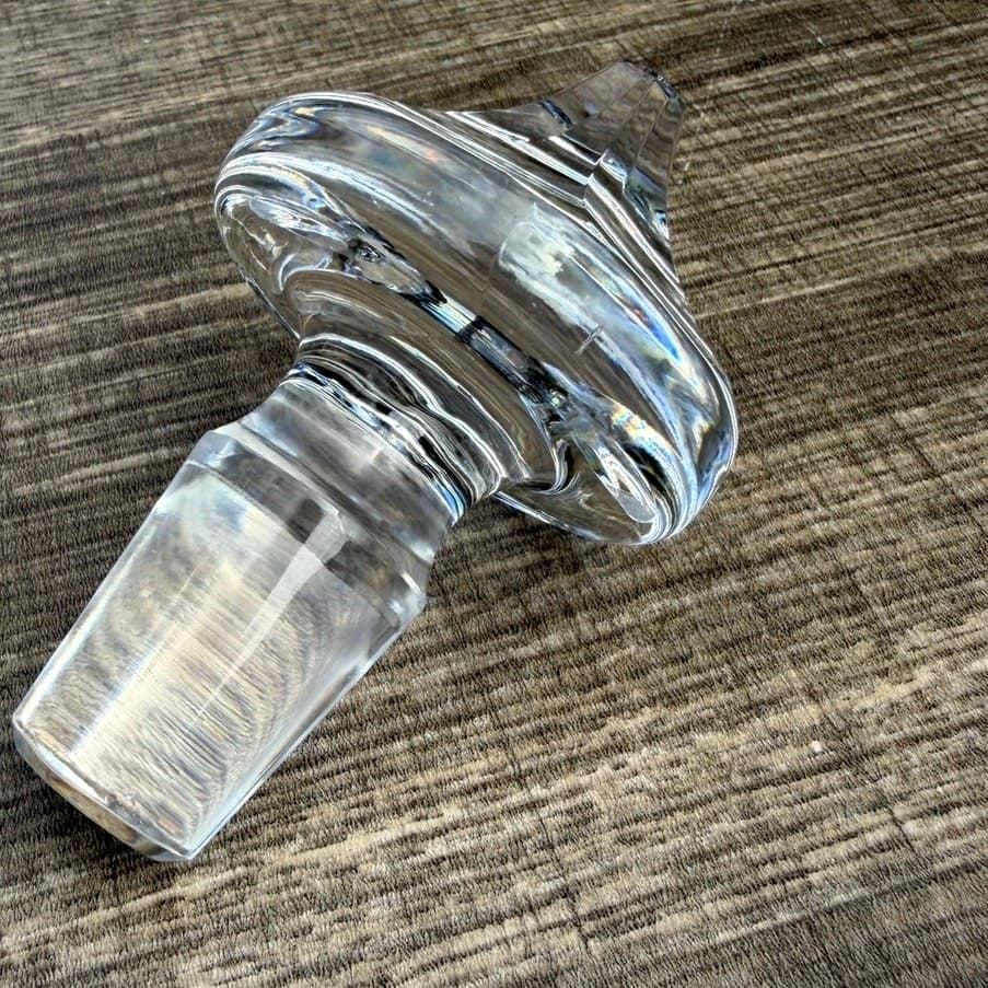 Waterford Crystal Colleen Short Stem Cut Signed Vintage Decanter/Stopper Ireland - Thumbnail 2