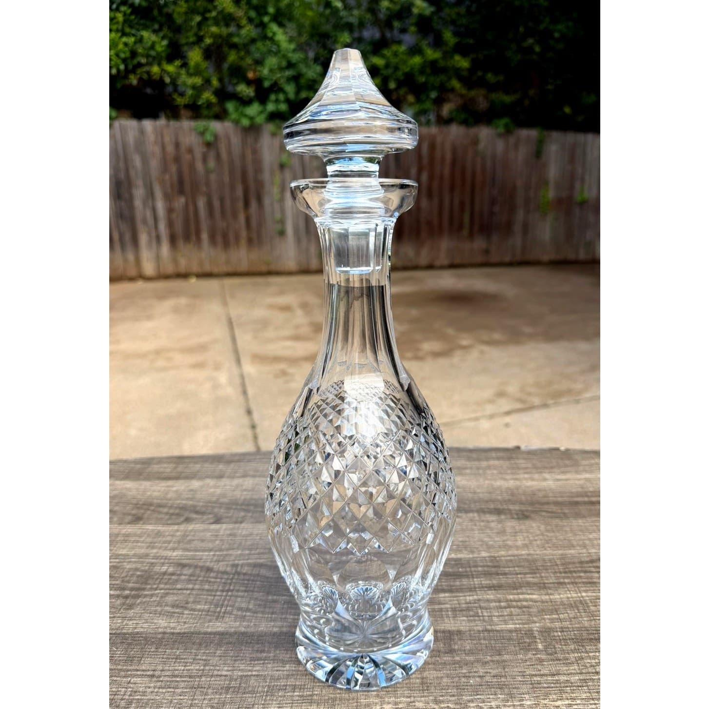 Waterford Crystal Colleen Short Stem Cut Signed Vintage Decanter/Stopper Ireland - Thumbnail 9