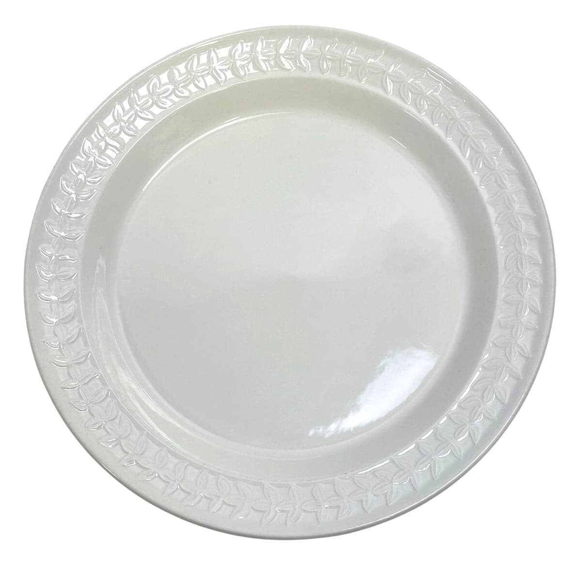 Portmeirion 1998-2006 Retired 'Options' Embossed Smooth Laurel Rim Dinner Plate