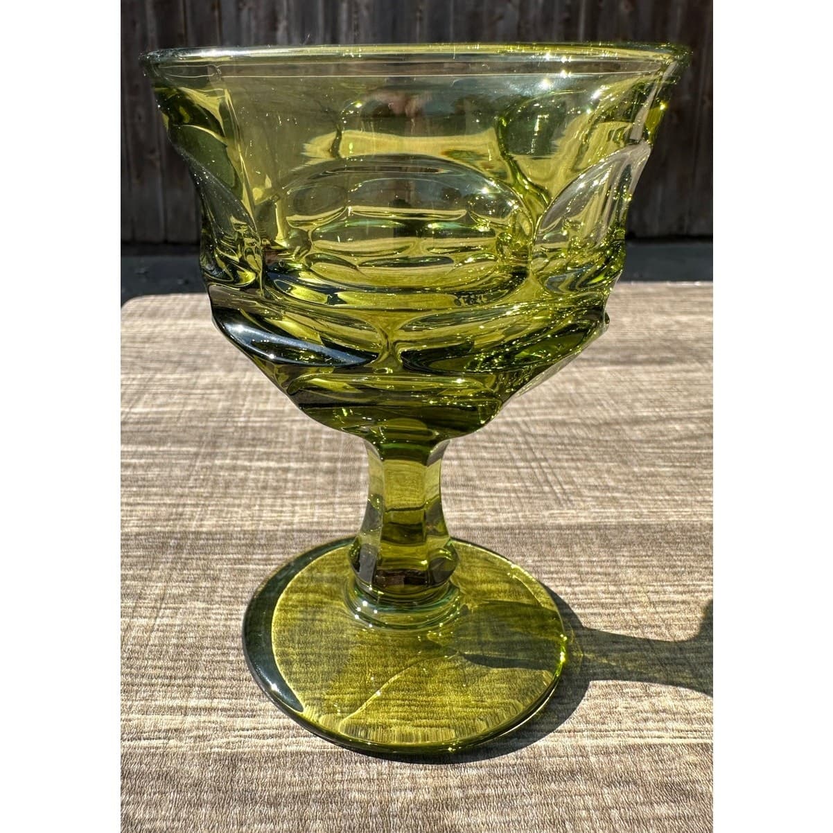 Fostoria Retired 1963-1982 'Argus Green' 5 1/8" Champagne/Sherbet-Set of 4 - Thumbnail 2