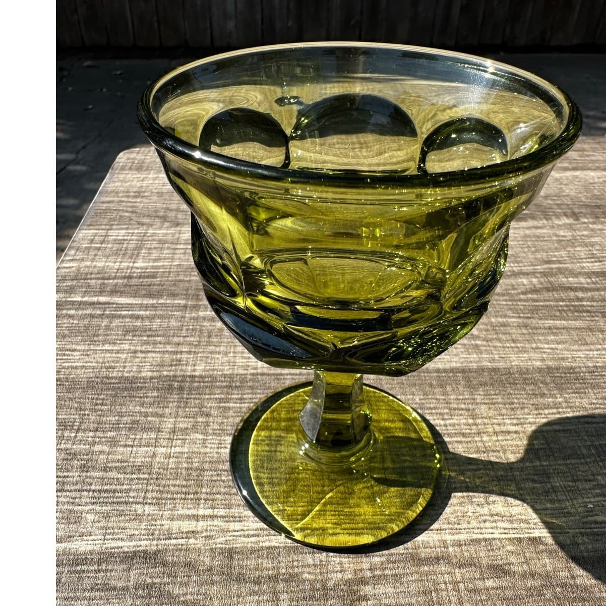 Fostoria Retired 1963-1982 'Argus Green' 5 1/8" Champagne/Sherbet-Set of 4 - Thumbnail 8