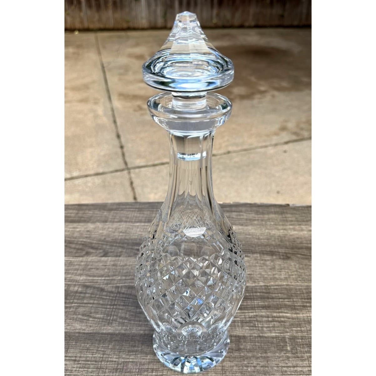 Waterford Crystal Colleen Short Stem Cut Signed Vintage Decanter/Stopper Ireland - Thumbnail 7