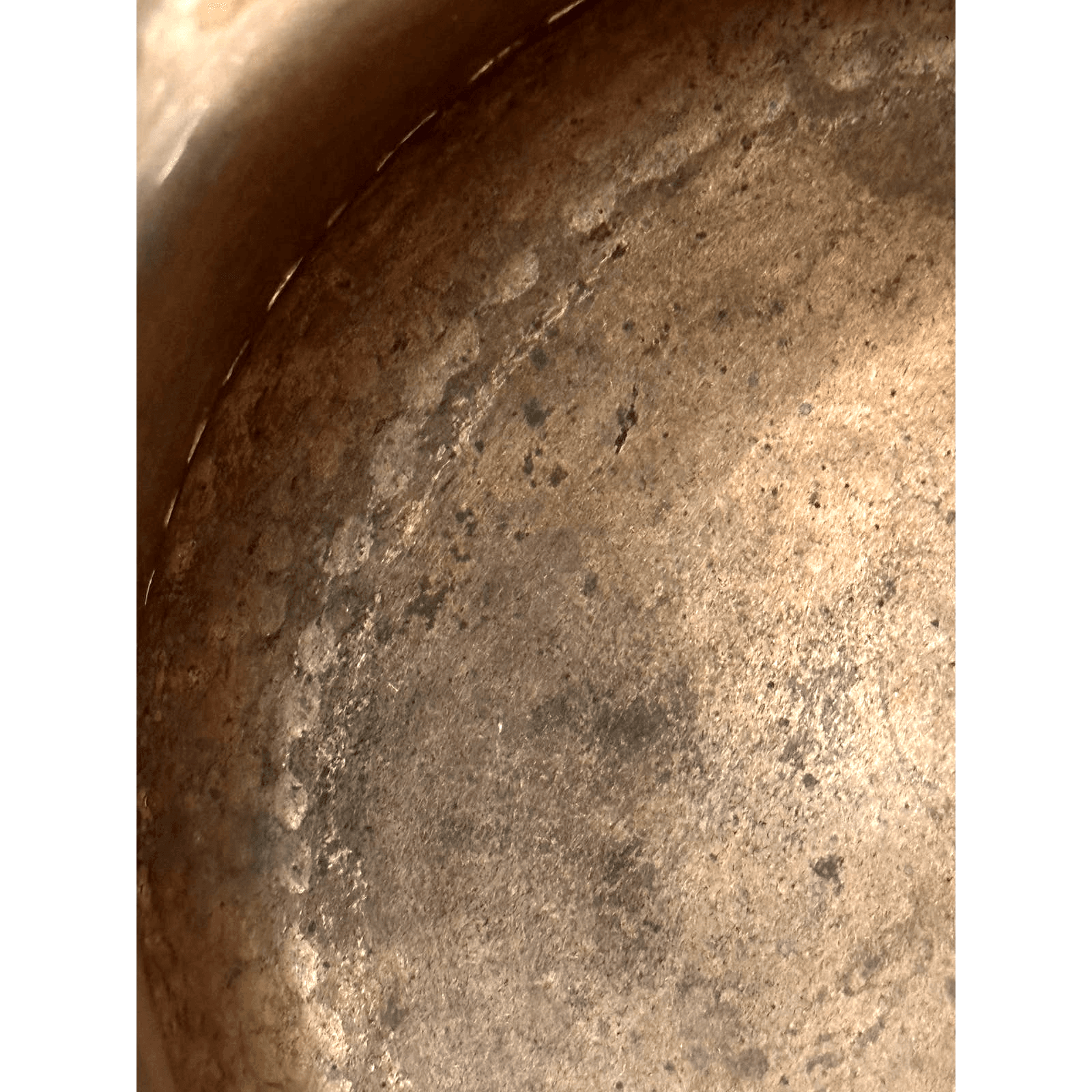 Turkish Hammered VTG Copper Pot Dovetail Seams Rolled Edge Forged Handles RARE - Thumbnail 13