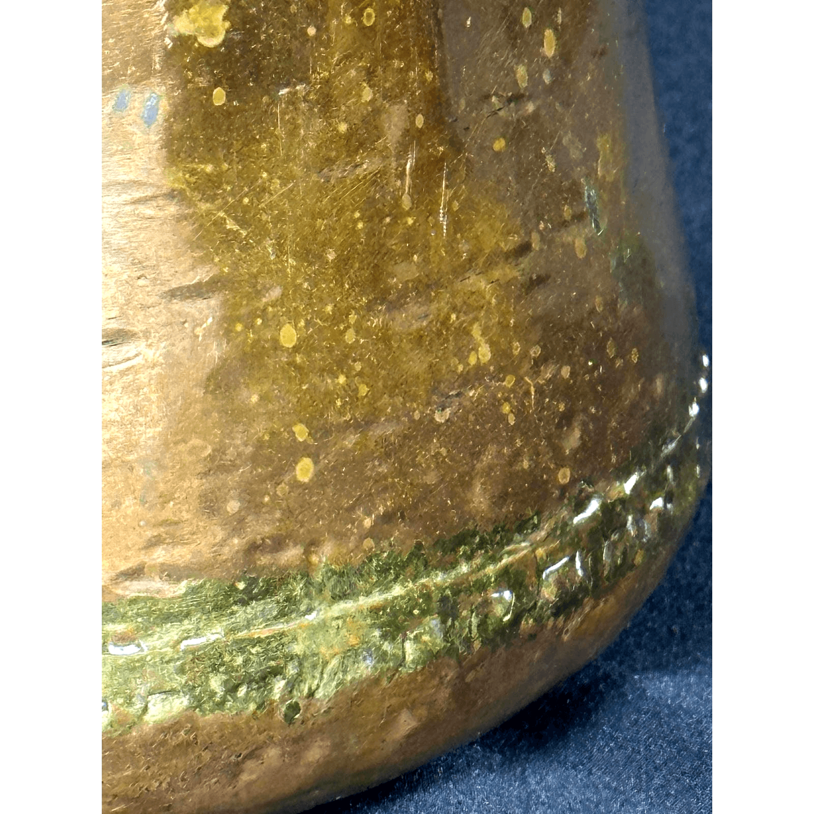 Turkish Hammered VTG Copper Pot Dovetail Seams Rolled Edge Forged Handles RARE - Thumbnail 11