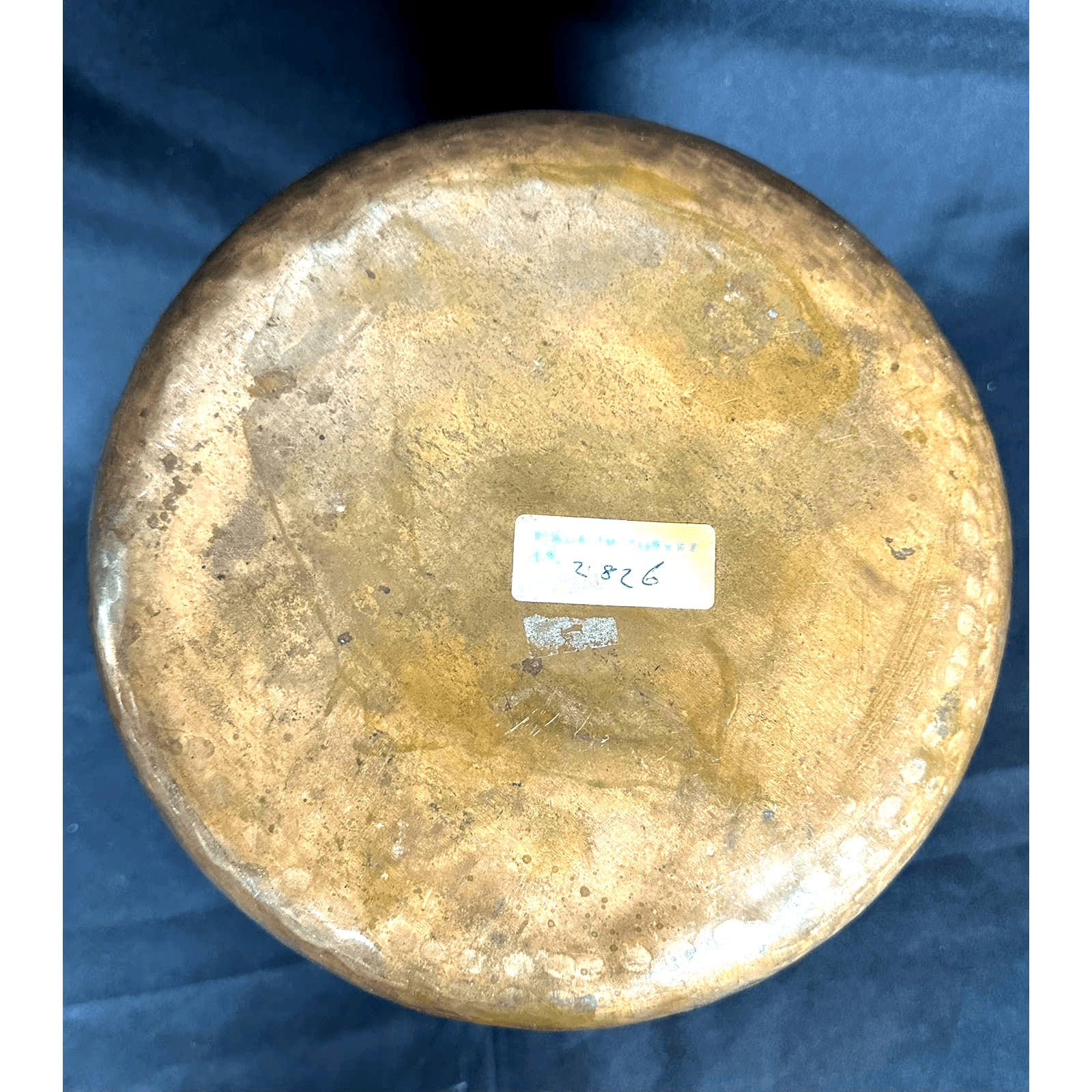 Turkish Hammered VTG Copper Pot Dovetail Seams Rolled Edge Forged Handles RARE - Thumbnail 10