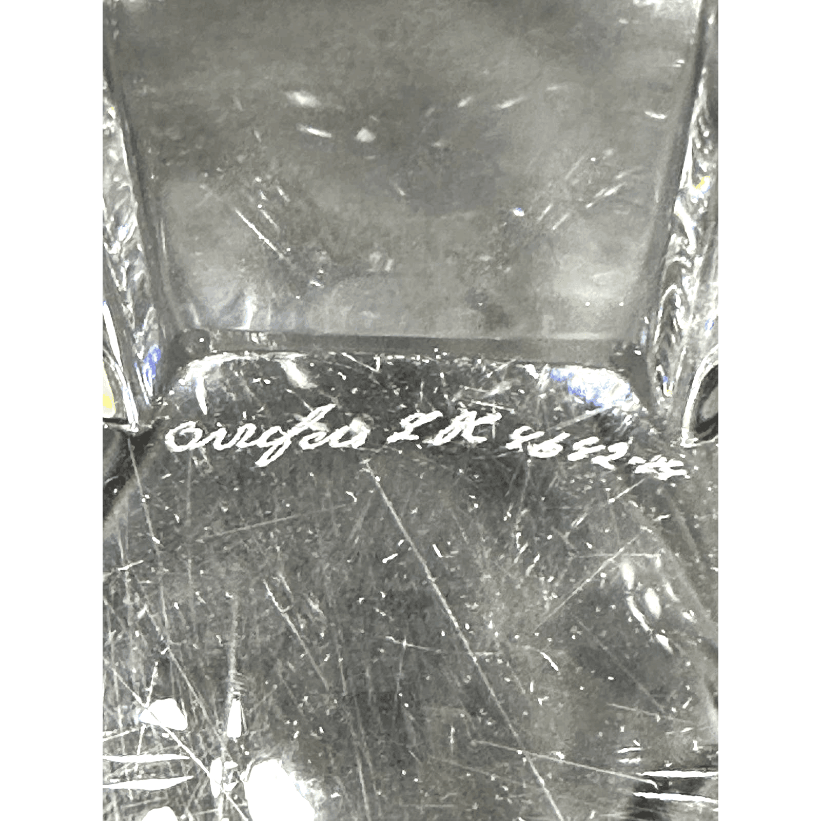 ORREFORS Sweden Crystal Orion Lars Hellsten Bowl Signed Vintage 1980's-10.25" - Thumbnail 7