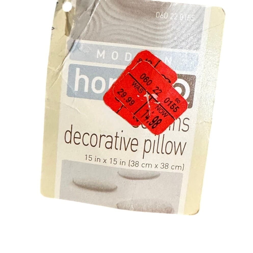 Modern Home 2005 Vintage Sequins 15" Lavender Square Pillow New w/Tag - Thumbnail 8