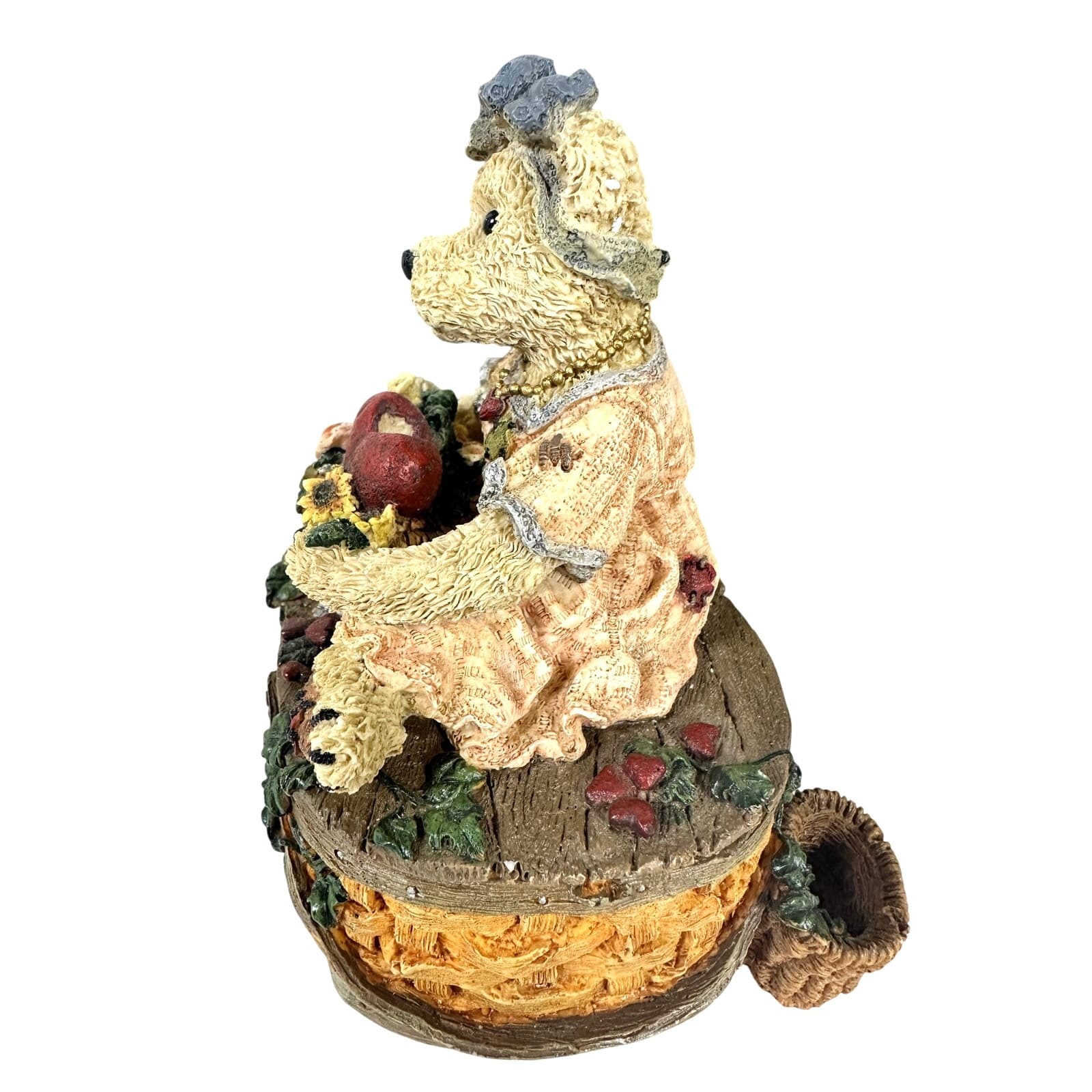 Boyds Bears Bearstone "Justina the Message Bearer" SF Music Box 2769SF 2E2369 - Thumbnail 2