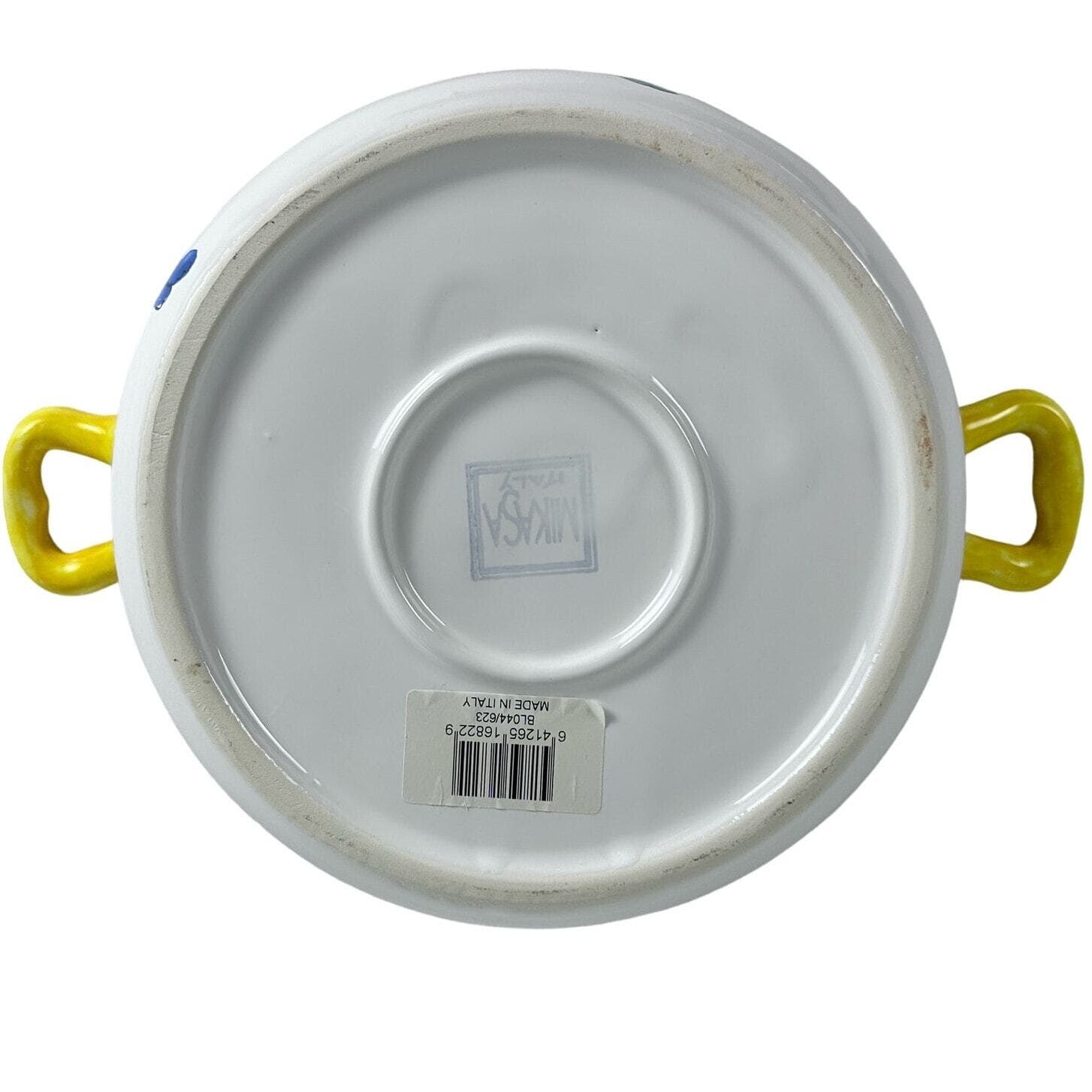 Mikasa CANTAGALLI Large Flat Lid Round Baking Casserole Italy Very Rare-NEW-Tags - Thumbnail 9
