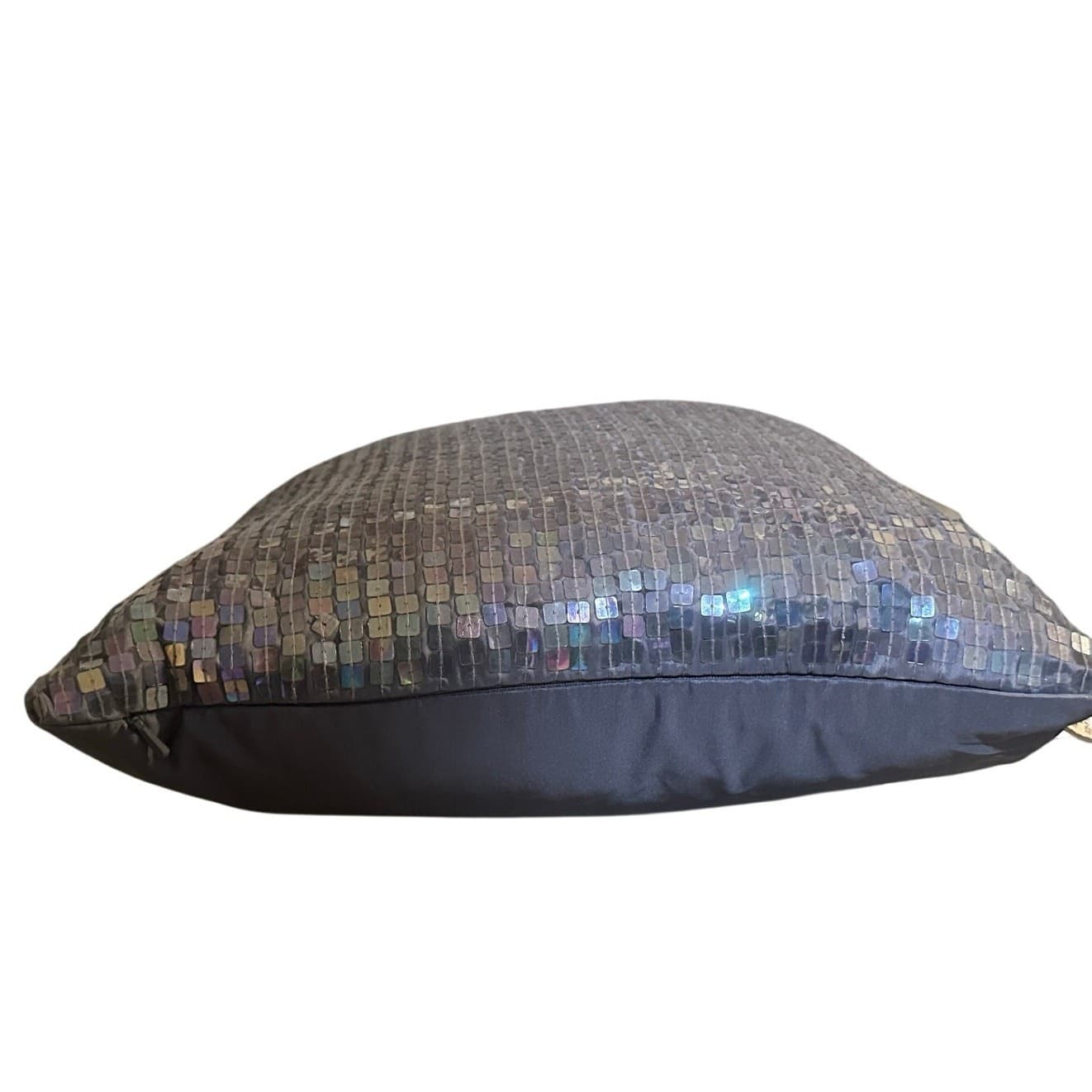 Modern Home 2005 Vintage Sequins 15" Lavender Square Pillow New w/Tag - Thumbnail 4