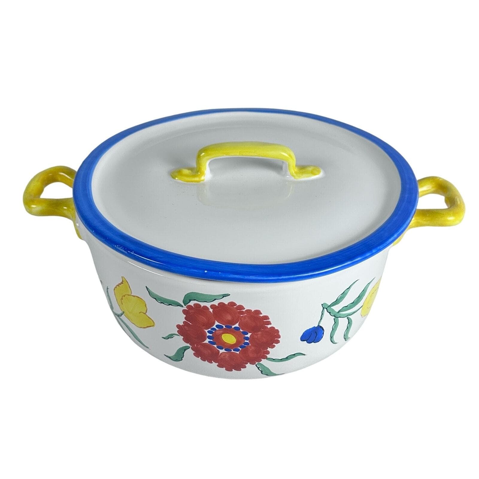 Mikasa CANTAGALLI Large Flat Lid Round Baking Casserole Italy Very Rare-NEW-Tags - Thumbnail 2