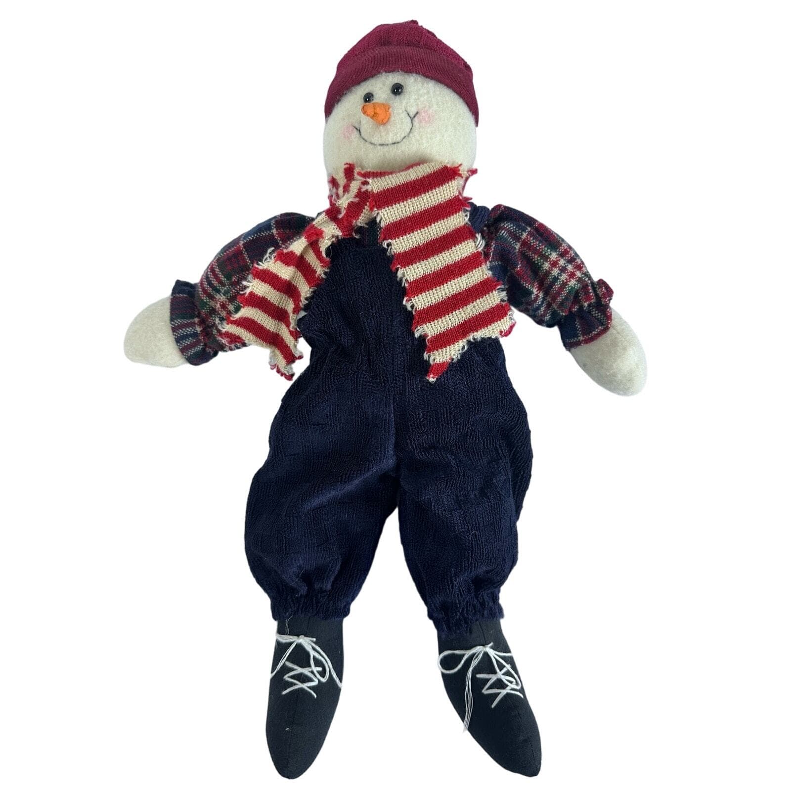 Raz Imports Snowman and Snowwoman Couple-Shelf Sitter Dolls-15 inches-Nice!! - Thumbnail 9