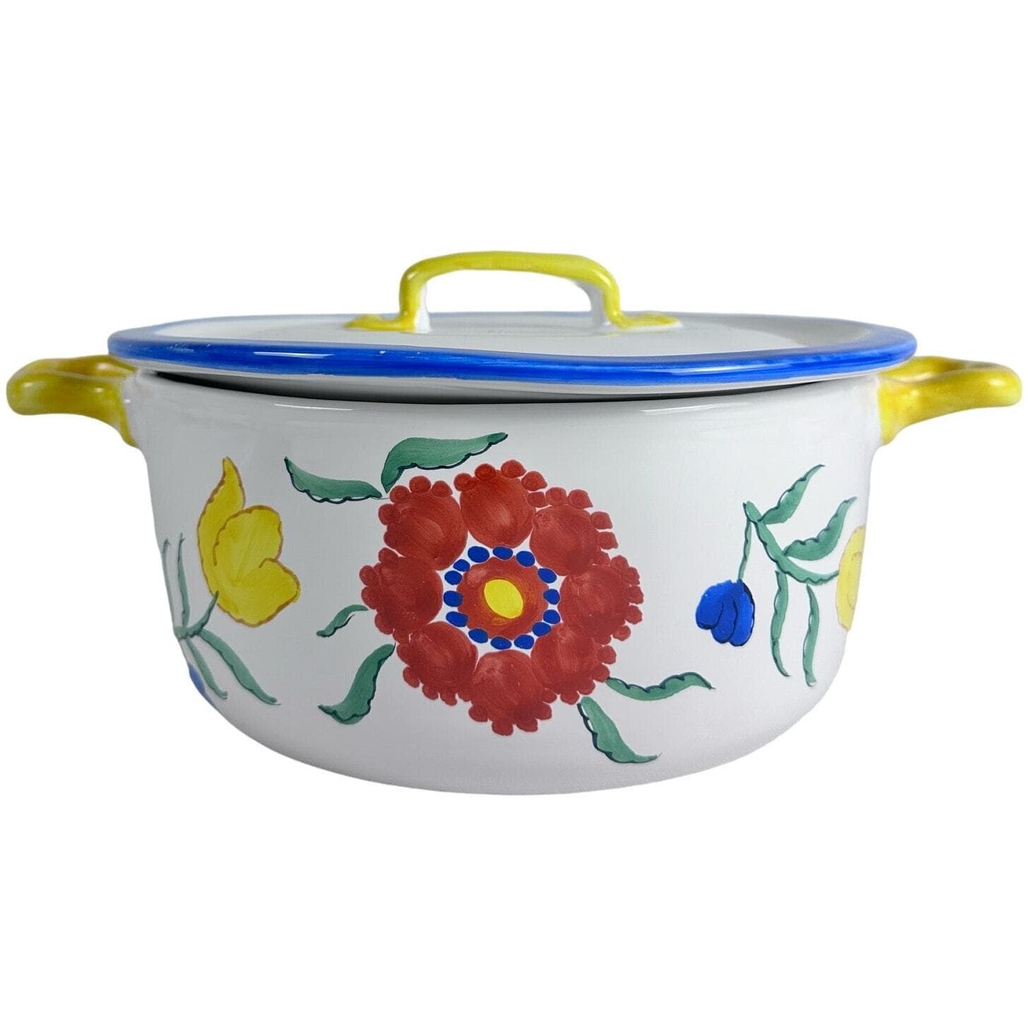 Mikasa CANTAGALLI Large Flat Lid Round Baking Casserole Italy Very Rare-NEW-Tags