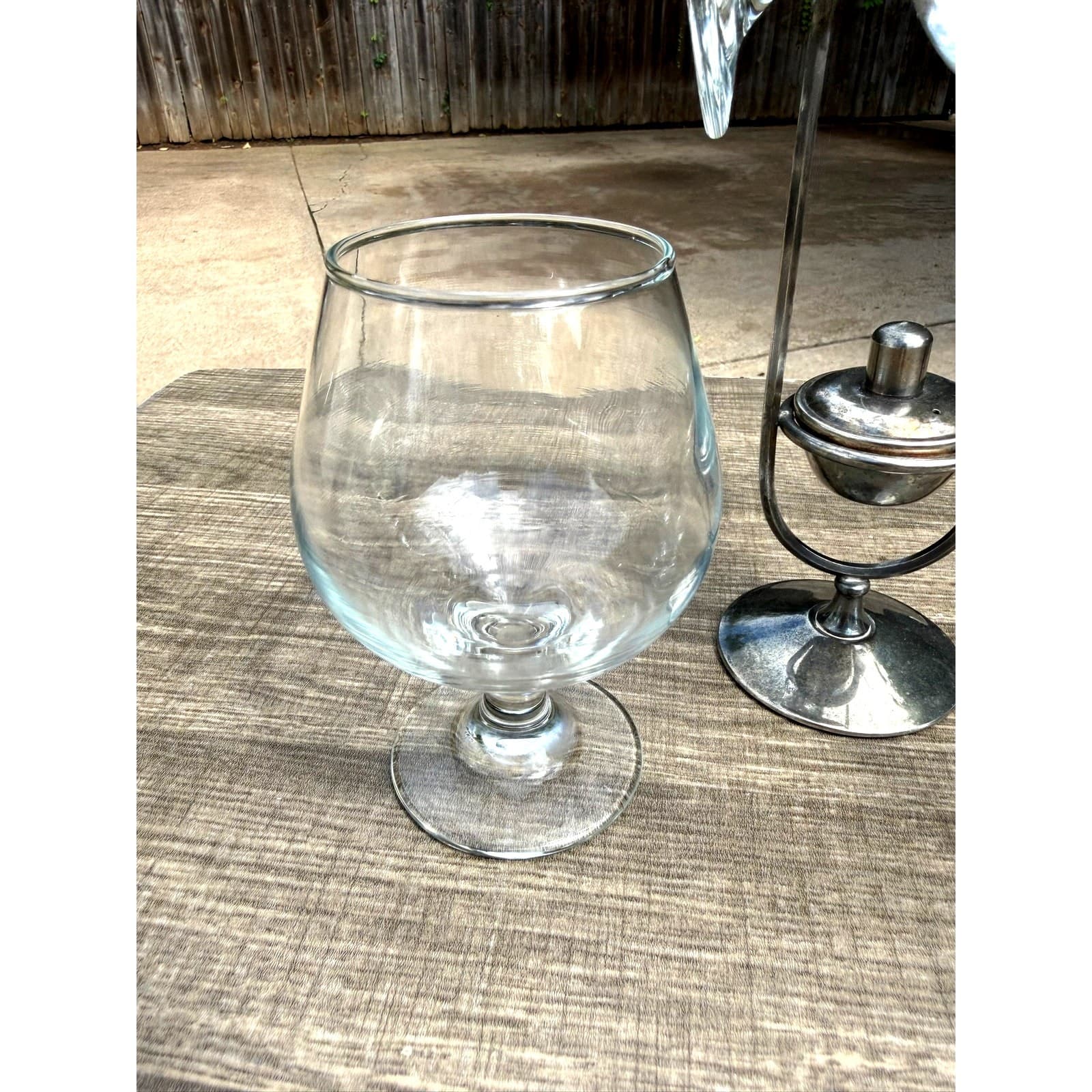 Leonard Silverplate Brandy Cognac Warmer Set w/3 Snifters Vintage Barware - Thumbnail 4