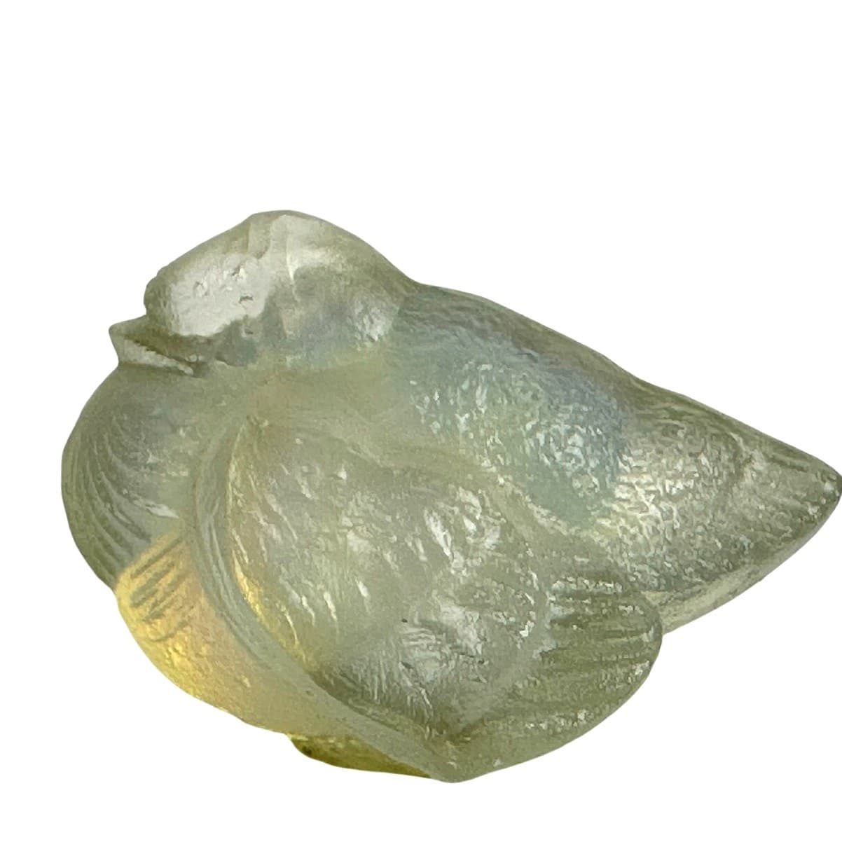 Sabino France Art Glass Opalescent Crystal Baby Bird Signed Figurine! - Thumbnail 5