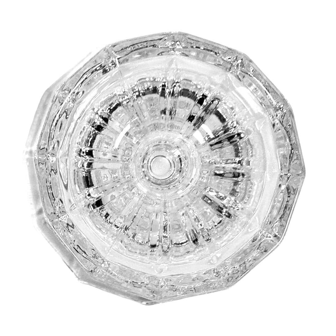 DePlomb Heavy 24% Lead Crystal 12" Hurricane Globe Glass Candle Holder! - Thumbnail 7