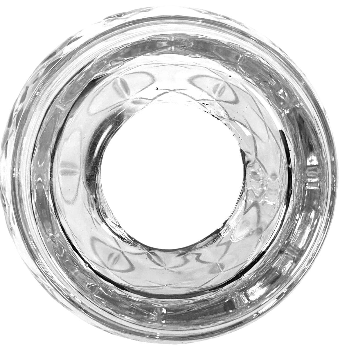 DePlomb Heavy 24% Lead Crystal 12" Hurricane Globe Glass Candle Holder! - Thumbnail 8