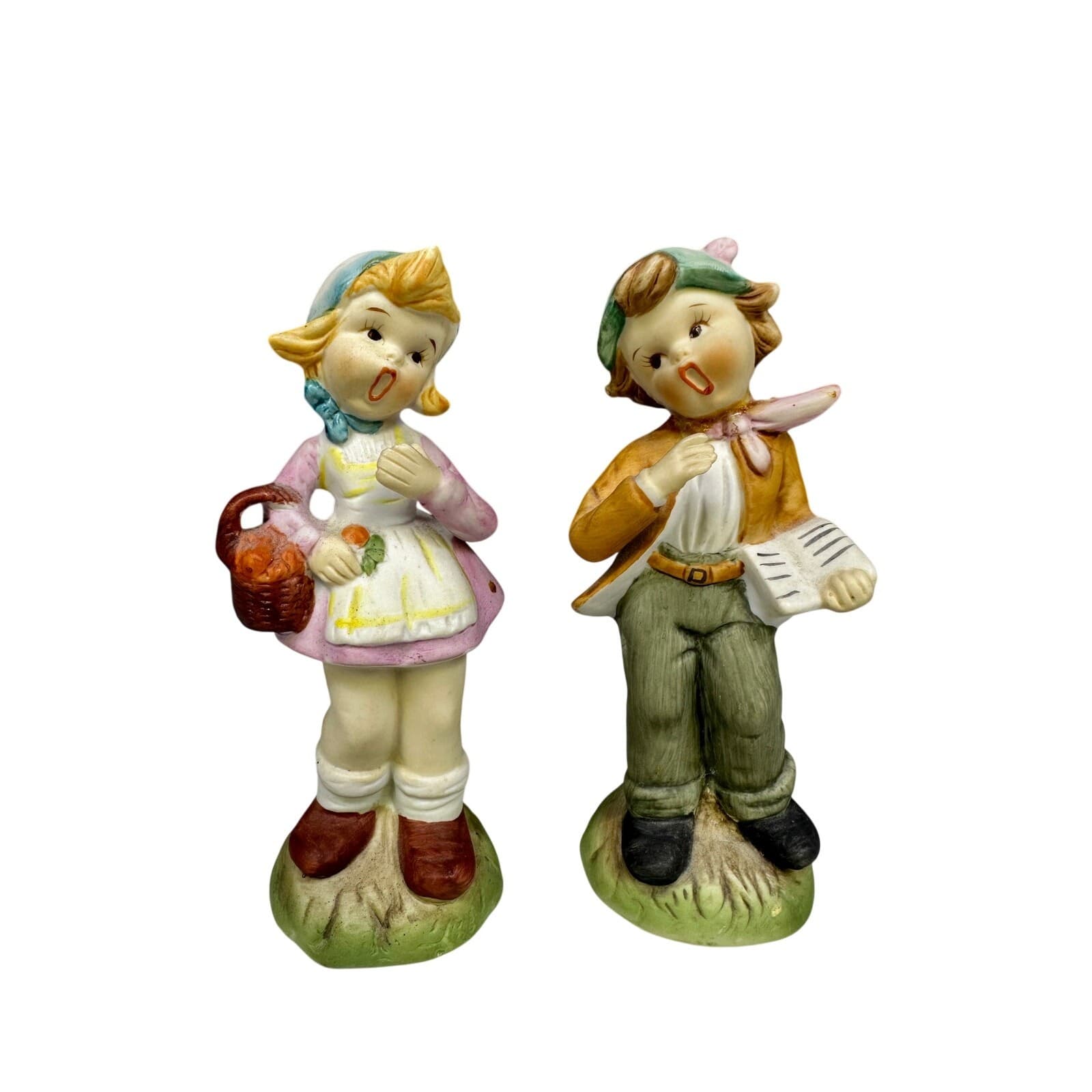 Hansel & Gretel Pair Vintage Bisque 6" Figurines
