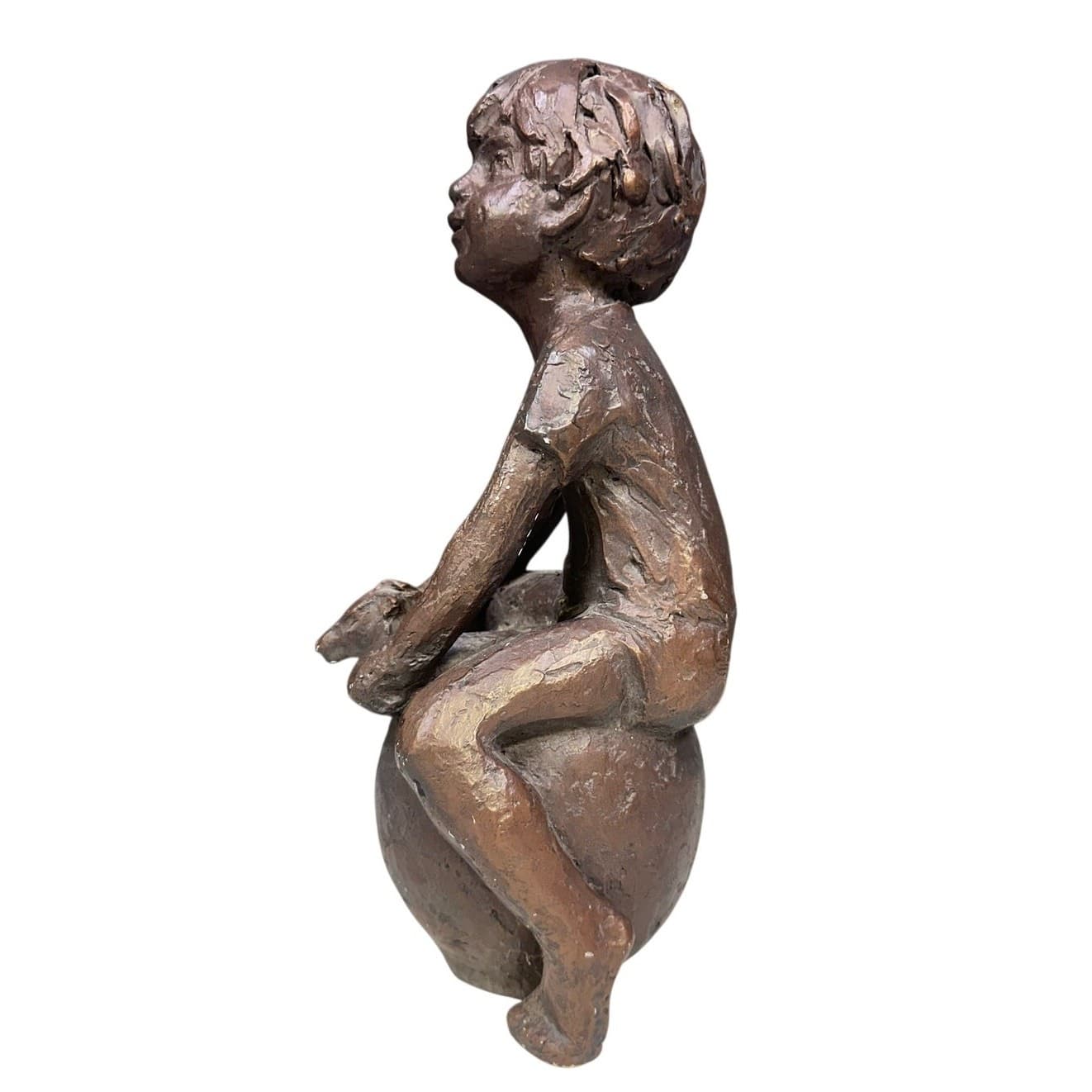 Austin Productions 1972 BOY ON BALL 13" Figurine - Thumbnail 2