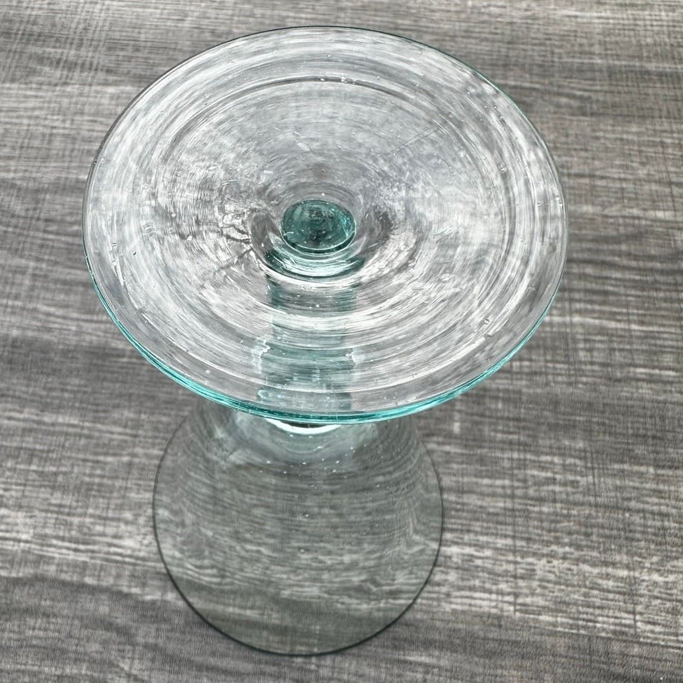 Turquoise Water Wine Goblets-Set of 5 with Contemporary Ribbed Serving Bottle - Thumbnail 12
