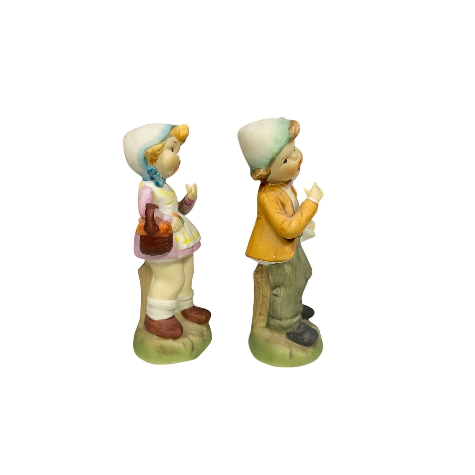 Hansel & Gretel Pair Vintage Bisque 6" Figurines - Thumbnail 4