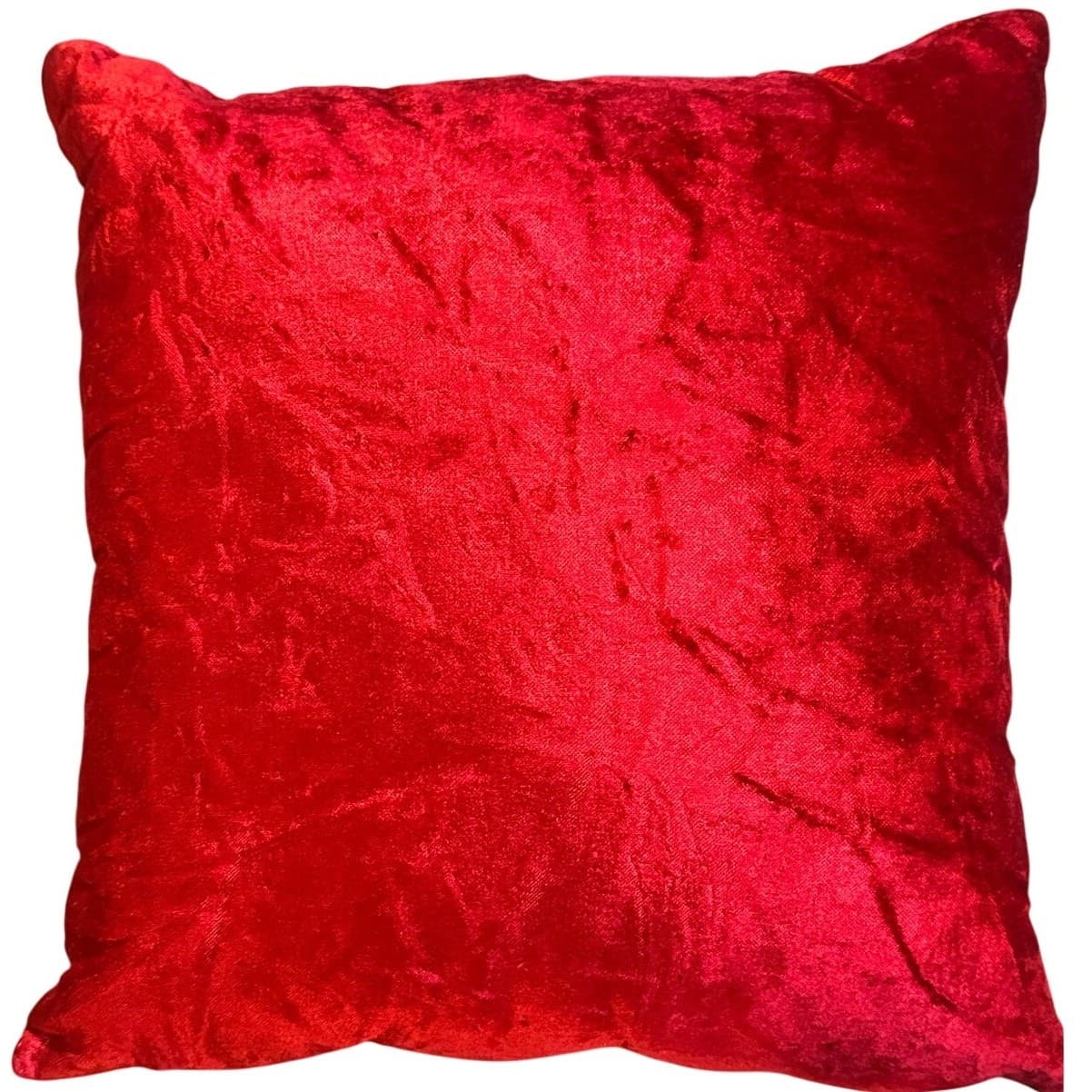 Pier 1 Red Velvet Rhinestone Snowflake 13" x 13" Accent Throw Pillow - Thumbnail 3
