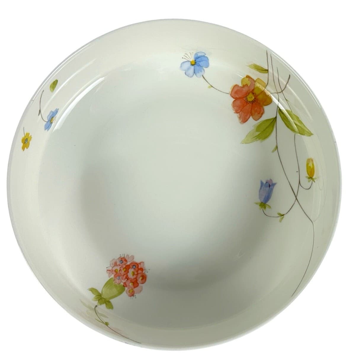 Mikasa Bone China Japan 1974-1996 Retired 'Just Flowers' 9" Serving Bowl - Thumbnail 3