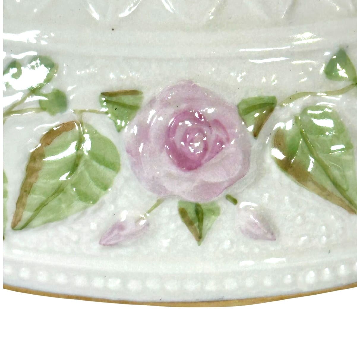 Belleek Classic Rose Bouquet 10" Vase 24kt Gold Accents-Ireland-New in Box! - Thumbnail 5