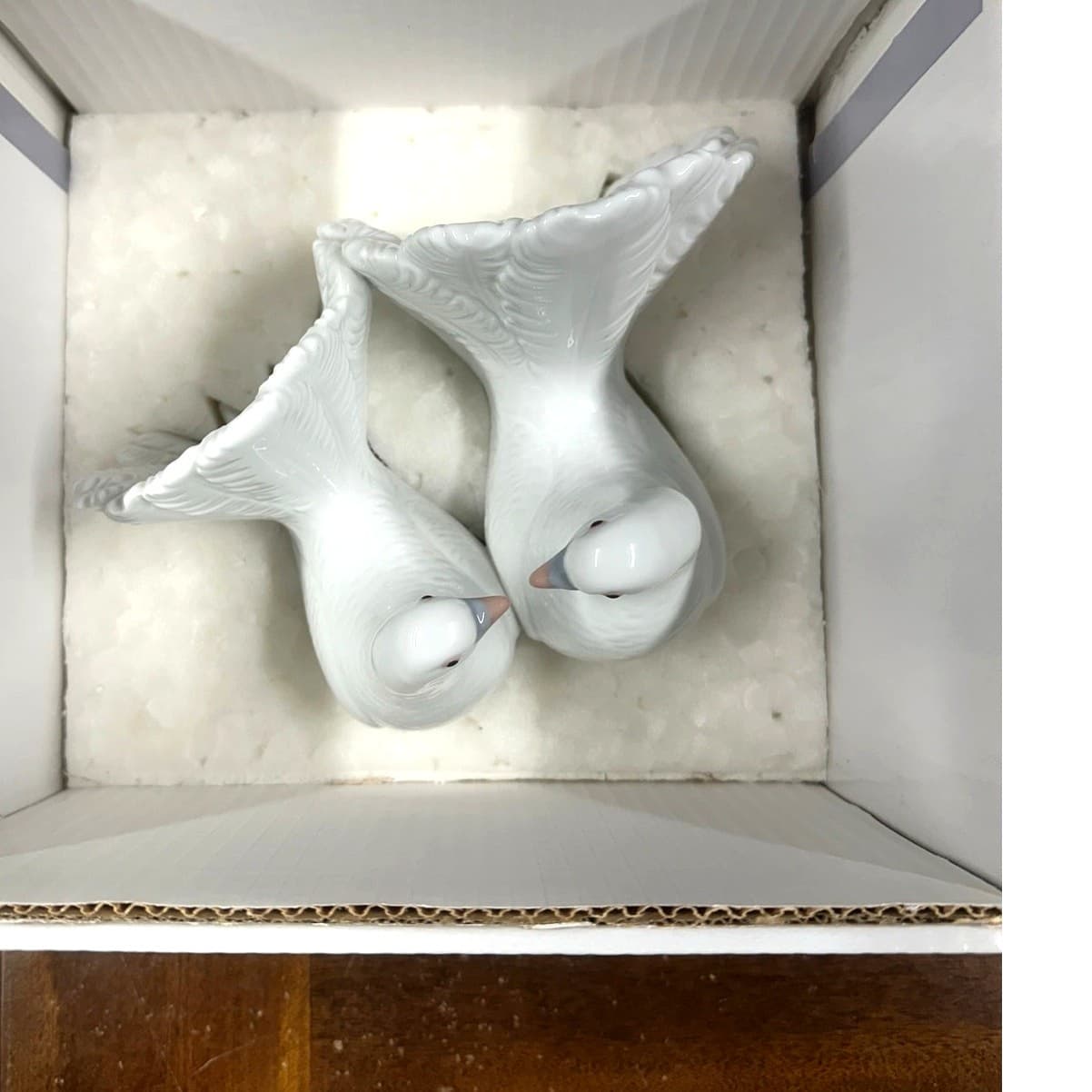LLadro 'Couple of Doves' 01169 Spain Porcelain Lovebirds-Original Box-Excellent - Thumbnail 9