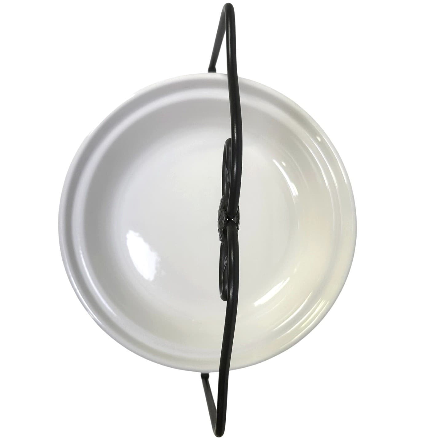 Longaberger Wrought Iron 2 Tier Pie Rack+2 IVORY Woven Traditions 10" Pie Plates - Thumbnail 5