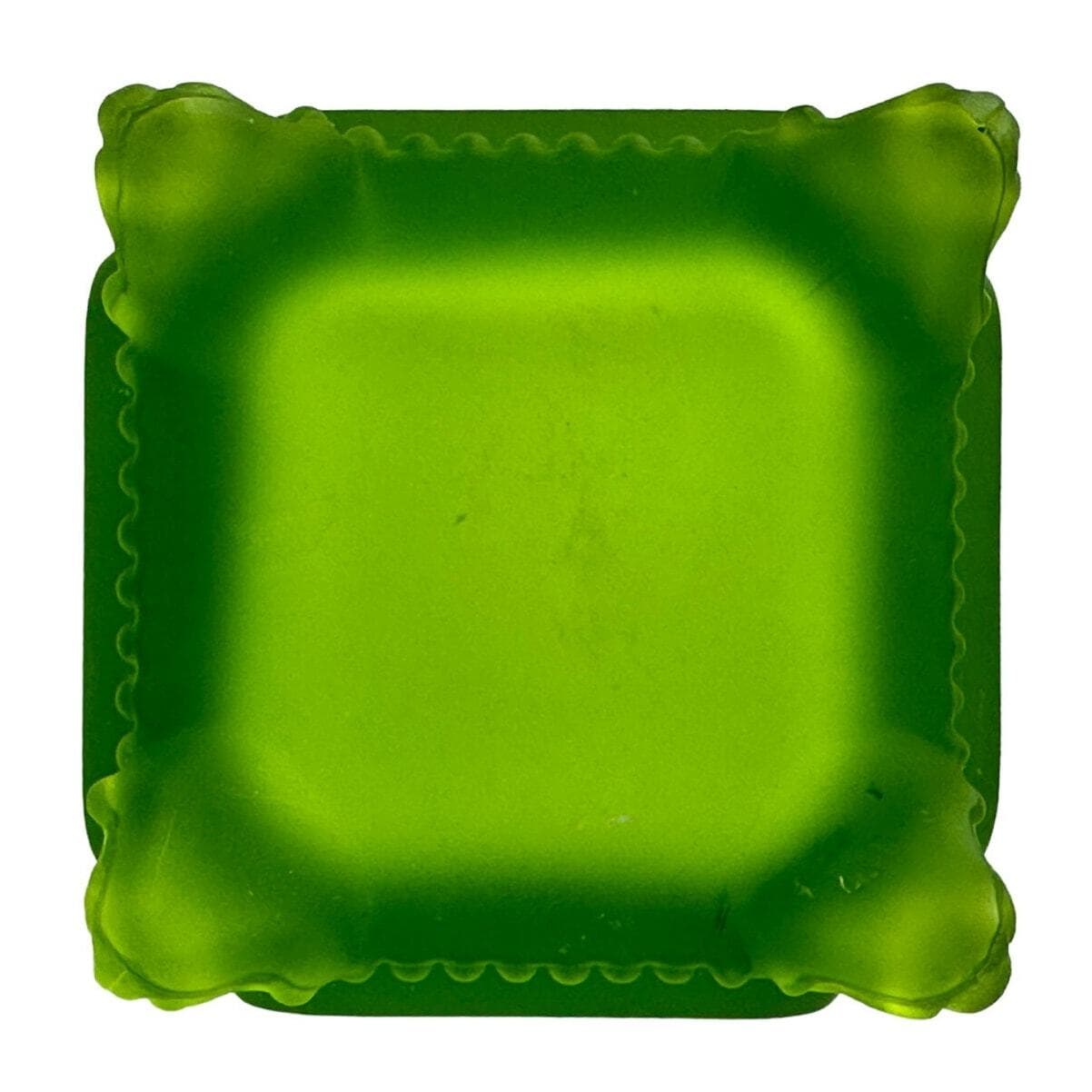 Westmoreland Green Satin Glass Trinket Box Handpainted Daisies-Vintage Excellemt - Thumbnail 9