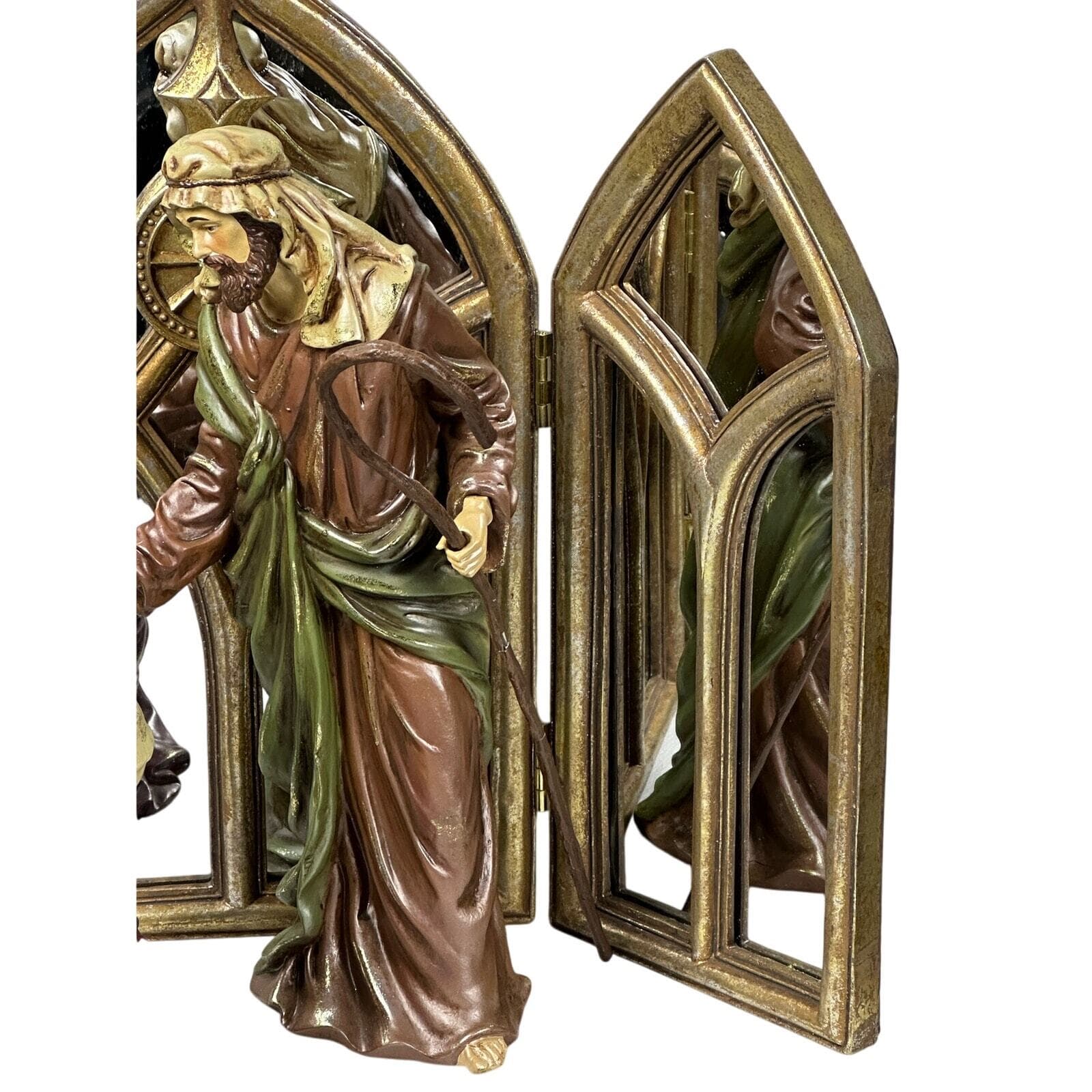 Holy Family Nativity Set Folding Mirror Screen Costco Art #529529 - Thumbnail 14