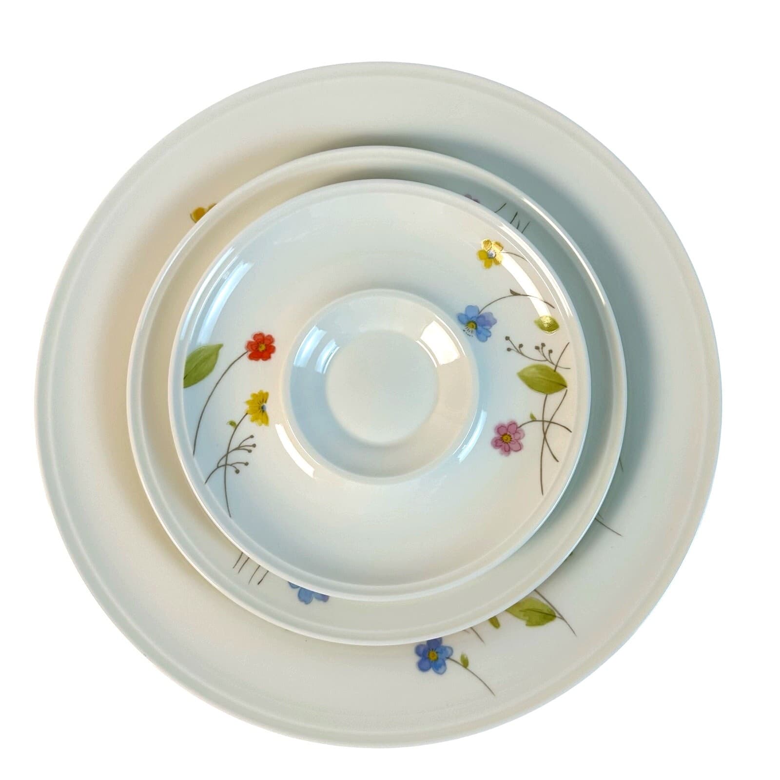 Mikasa Bone China Japan 1974-1996 Retired 'Just Flowers' 4-Piece Place Setting - Thumbnail 6