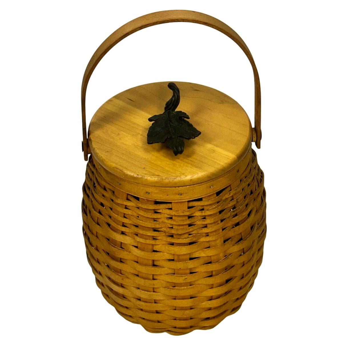 Longaberger 2000 Century October Fields Vintage Basket w/Lid Protector-Excellent