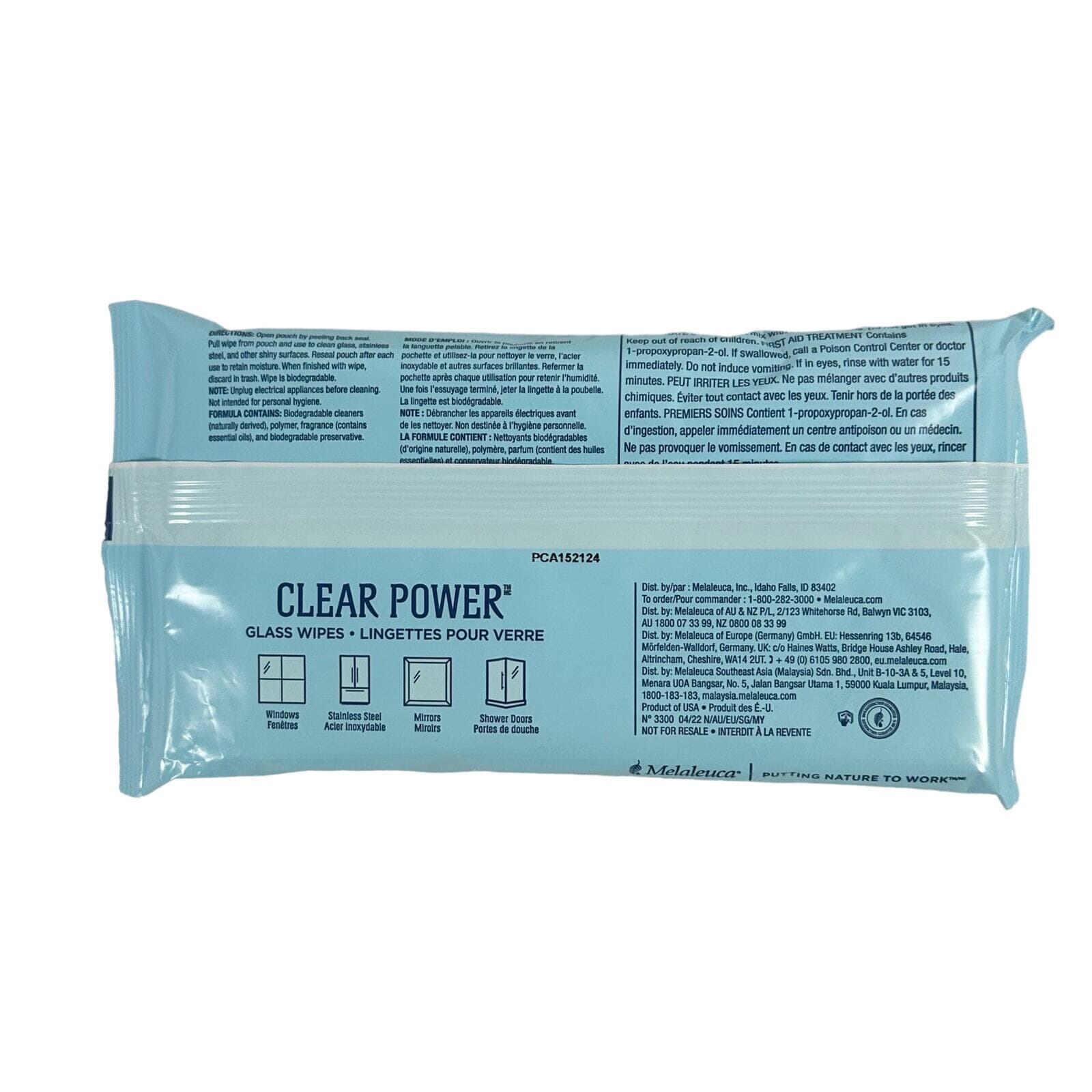 Melaleuca EcoSense Clear Power Glass Cleaner Wipes- Pack of 36 Wipes-New! - Thumbnail 5