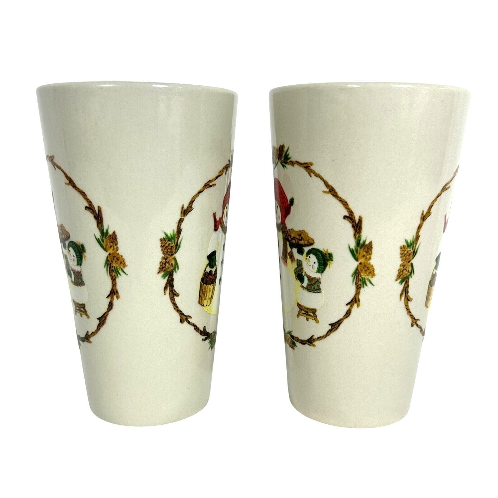 International Stoneware Test Rite Snowman Holiday Mugs-Set of 2! - Thumbnail 4