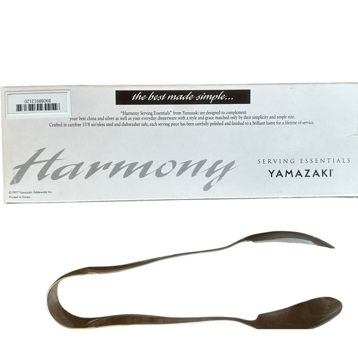 Yamazaki Serving Essentials 'Harmony' 18/8 Stainless Steel 9" Tongs - Thumbnail 4