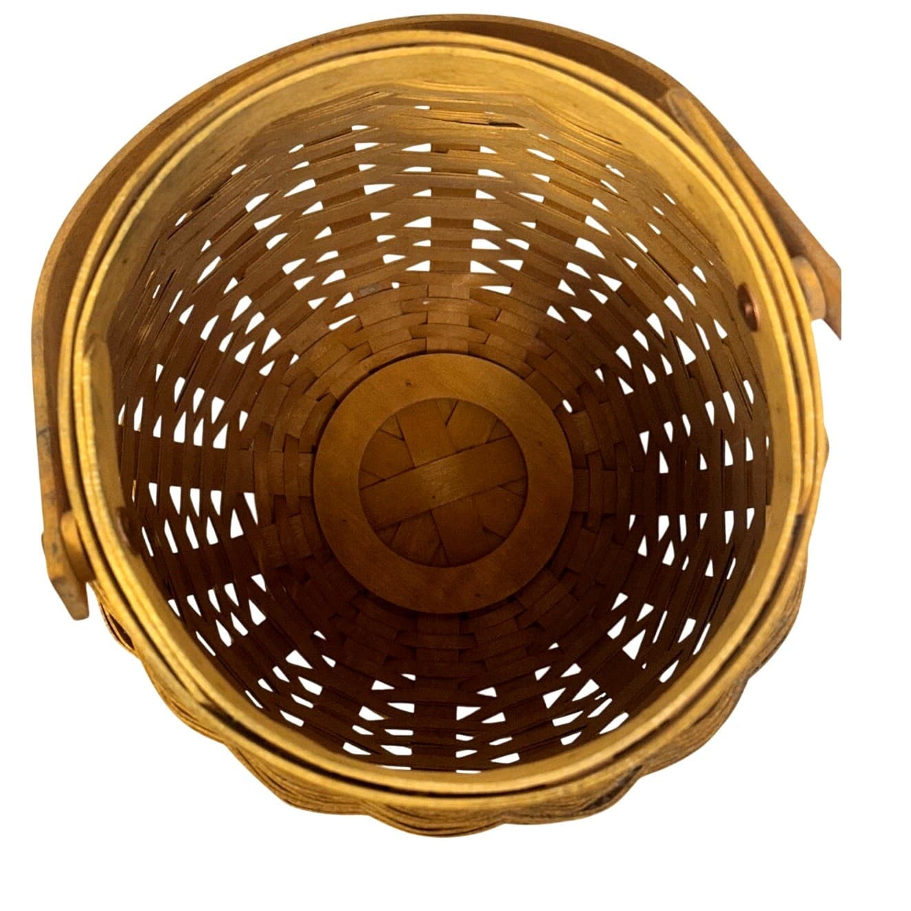 Longaberger 2000 Century October Fields Vintage Basket w/Lid Protector-Excellent - Thumbnail 9