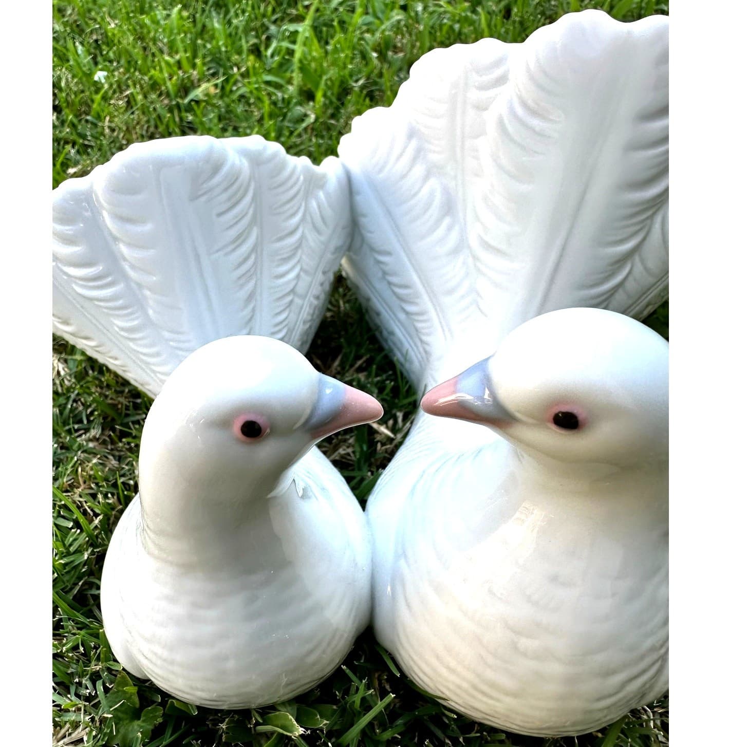 LLadro 'Couple of Doves' 01169 Spain Porcelain Lovebirds-Original Box-Excellent - Thumbnail 5
