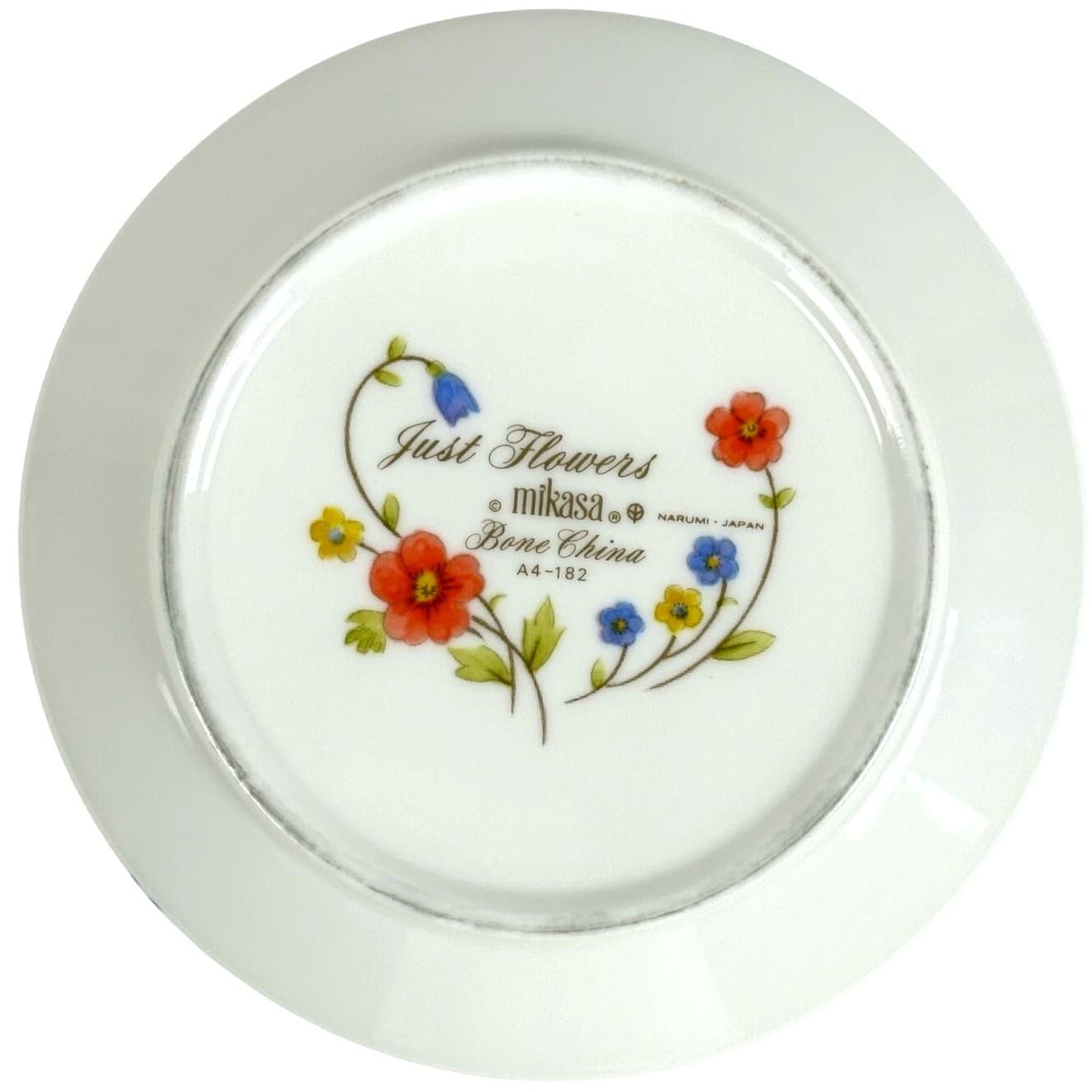 Mikasa Bone China Japan 1974-1996 Retired 'Just Flowers' 4 7/8" Fruit Bowl - Thumbnail 6