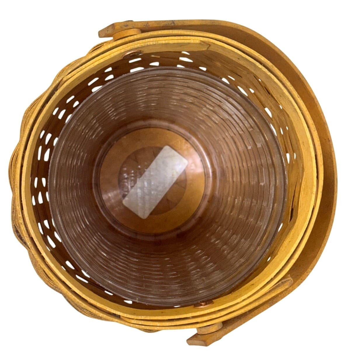 Longaberger 2000 Century October Fields Vintage Basket w/Lid Protector-Excellent - Thumbnail 7