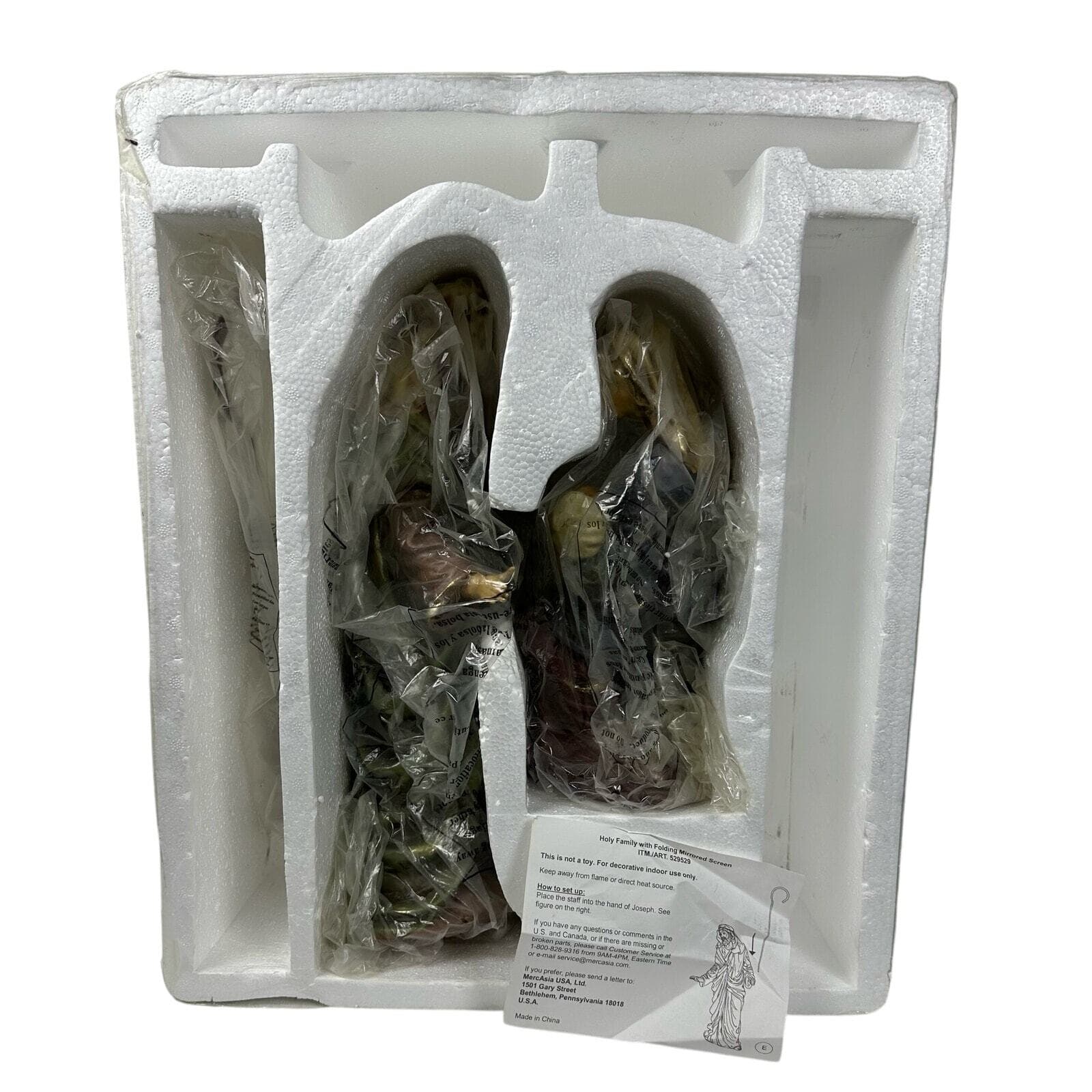 Holy Family Nativity Set Folding Mirror Screen Costco Art #529529 - Thumbnail 17